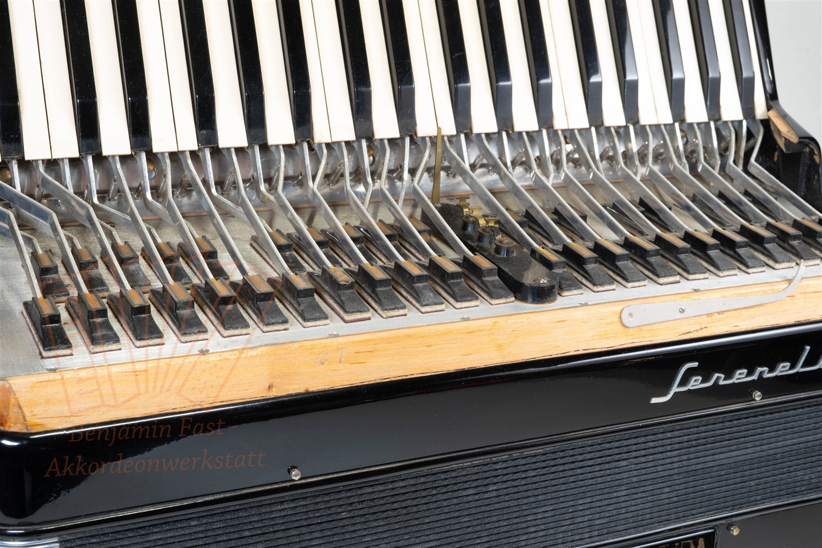 Akkordeon Serenelli 120 Bass schwarz, gebraucht