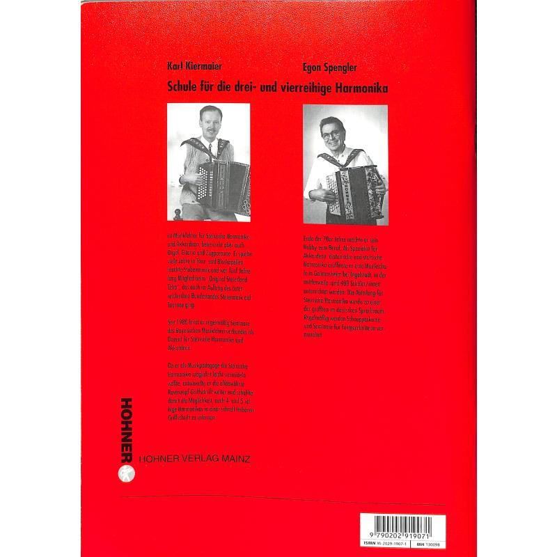 Schule für die drei- und vierreihige Harmonika, Kiermaier & E. Spengler - Auslauf Schule für die drei- und vierreihige Harmonika, Kiermaier & E. Spengler - Auslauf