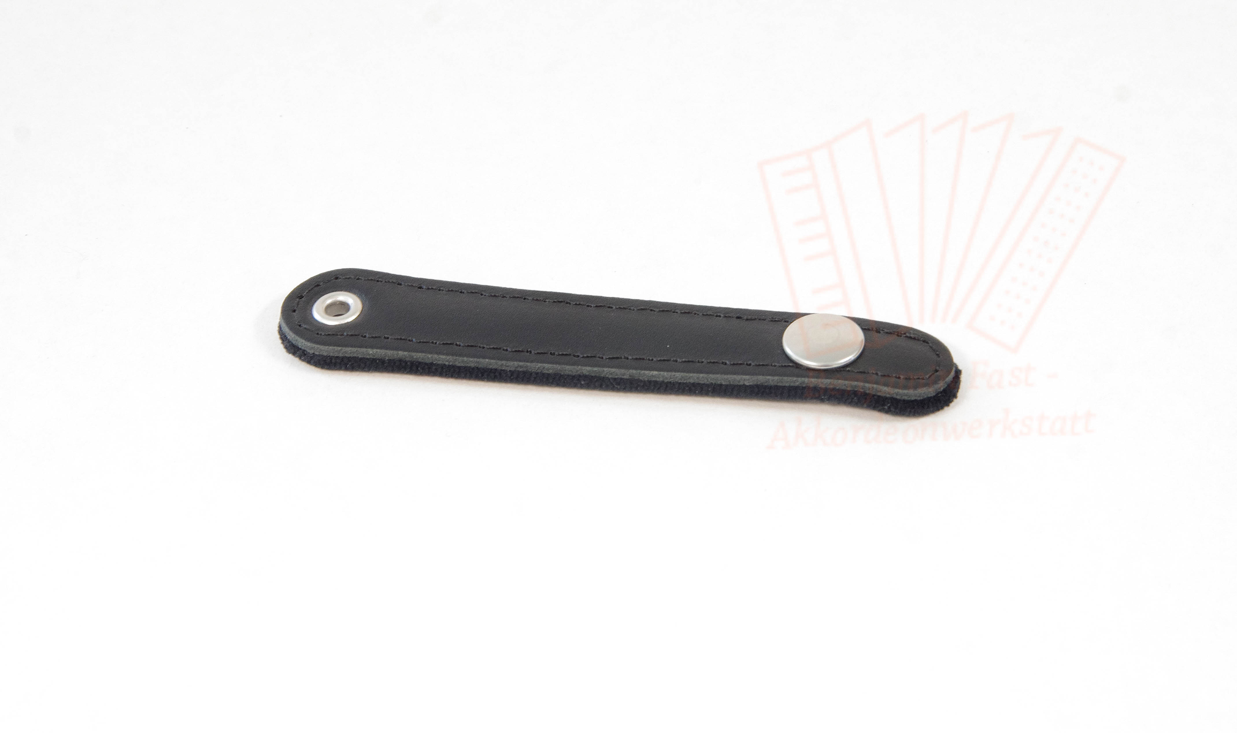 Balgzuhalter Leder Samtpolster schwarz 9,0 cm Balgzuhalter Leder Samtpolster schwarz 12,0 cm