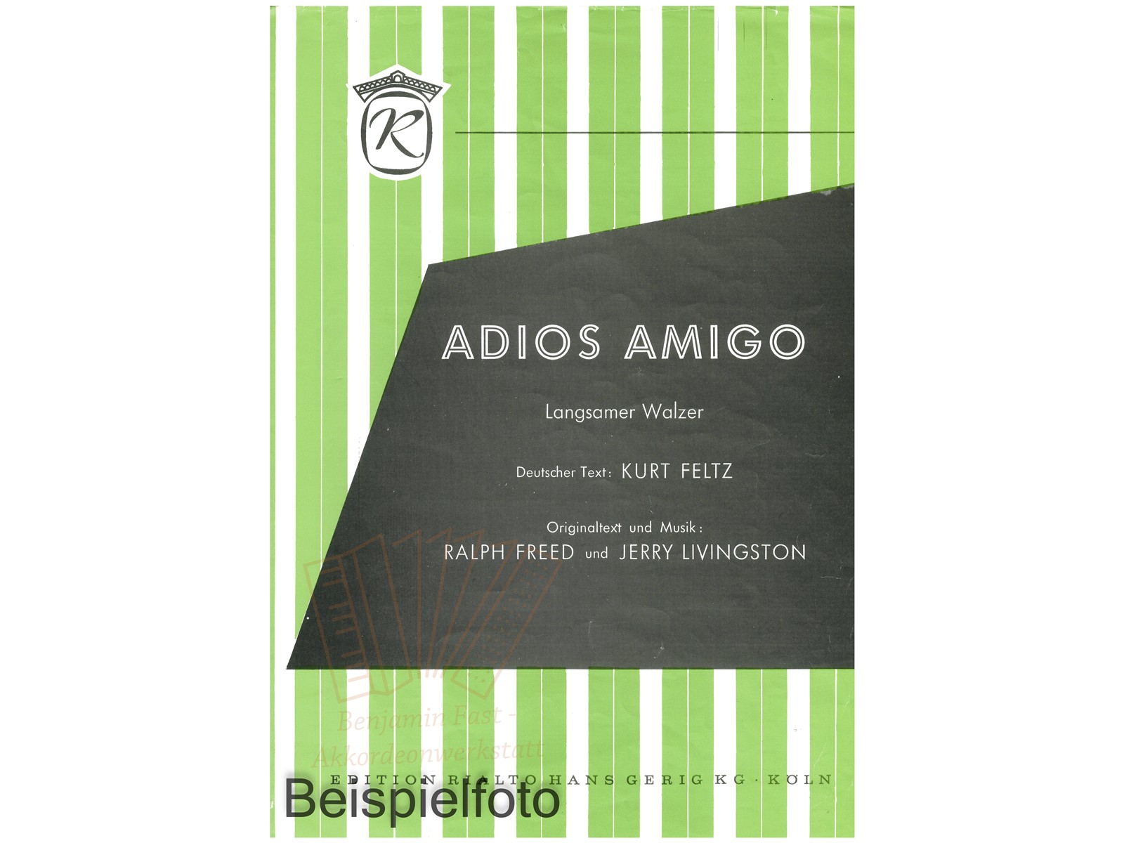 Adios Amigo, Einzelausgabe - Antiquariat