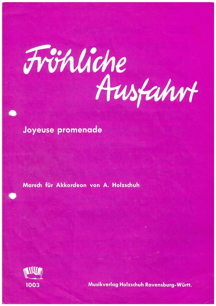 Fröhliche Ausfahrt, Holzschuh - Antiquariat Fröhliche Ausfahrt, Holzschuh - Antiquariat