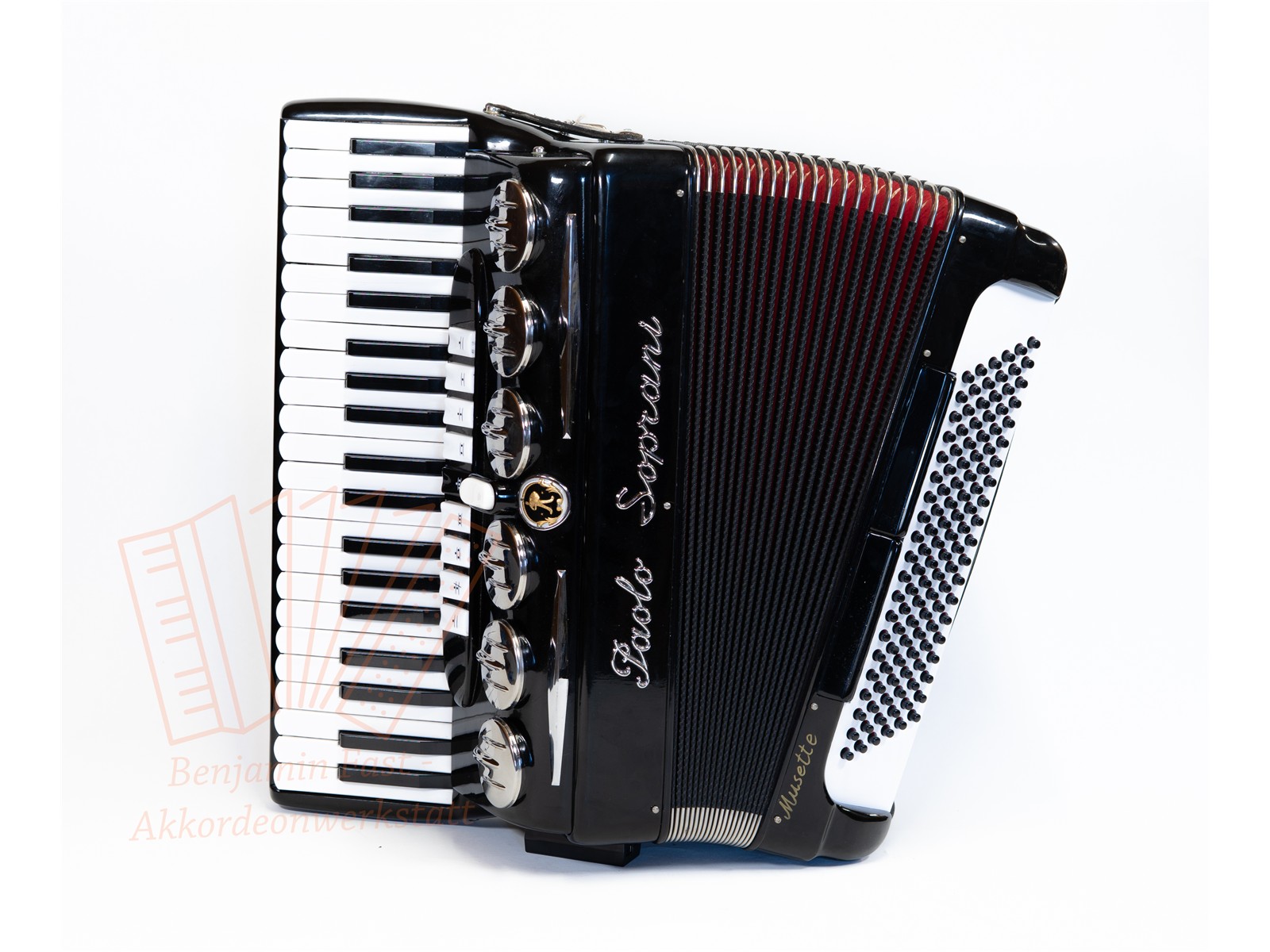 Akkordeon Paolo Soprani Musette Saxophonklappen gebraucht