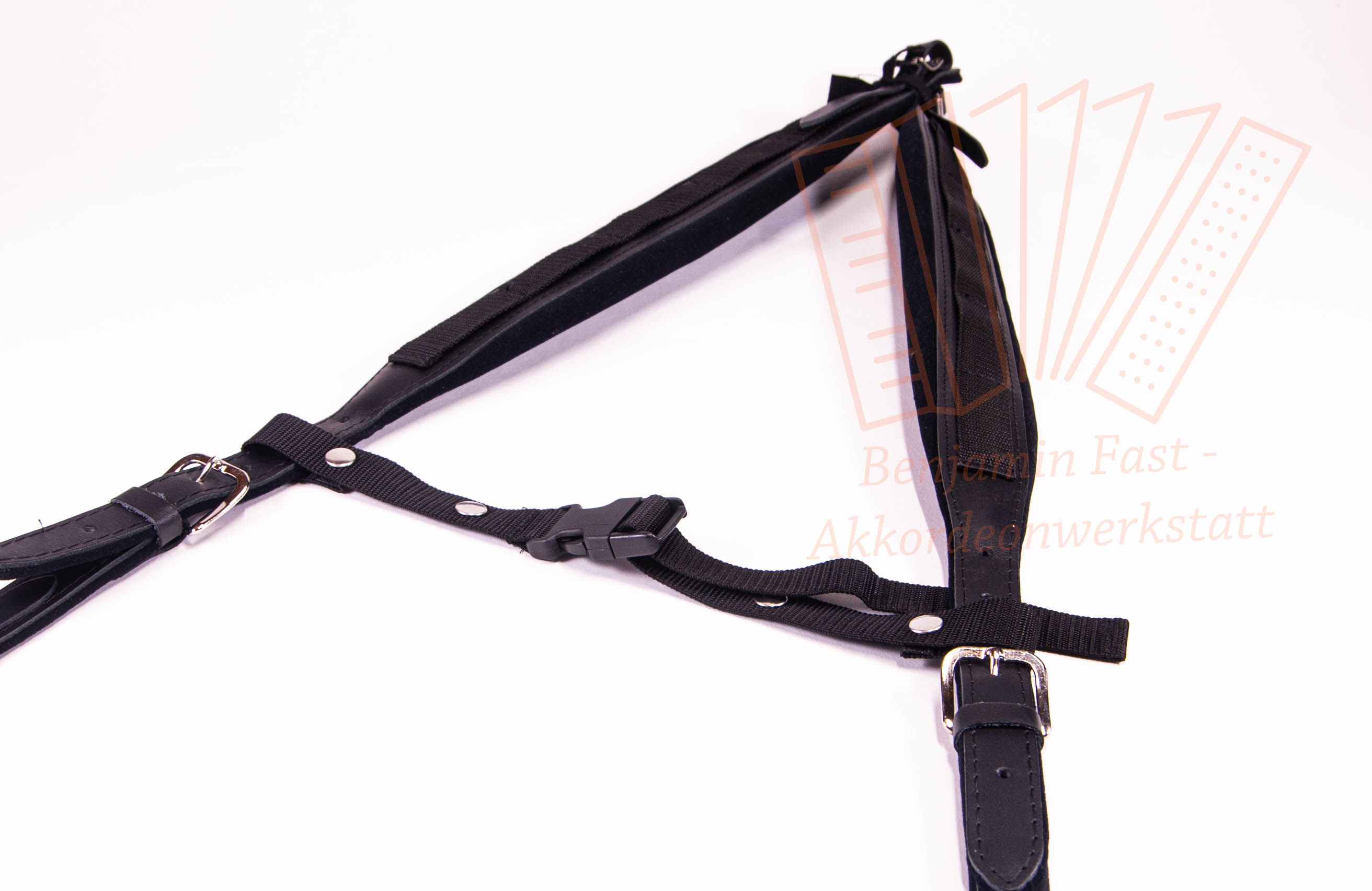 Trageriemen Premium schwarz Leder/Samt Schlaufenband 120 Bass Trageriemen Premium schwarz Leder/Samt Schlaufenband 120 Bass