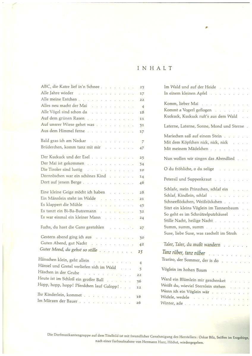 Mein Kinderliederbuch, Lutz - Antiquariat