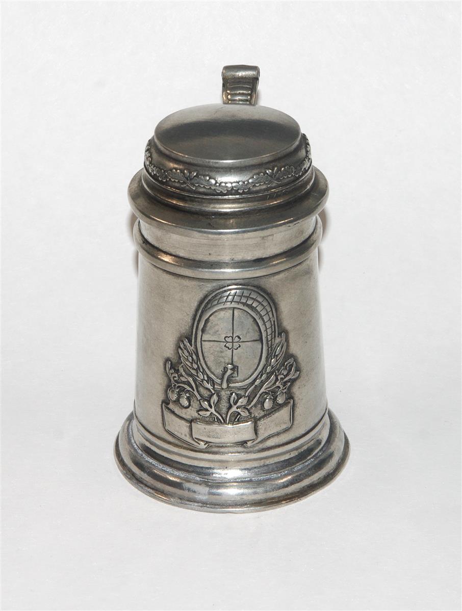 Bierkrug Zinnkrug Zinndeckel