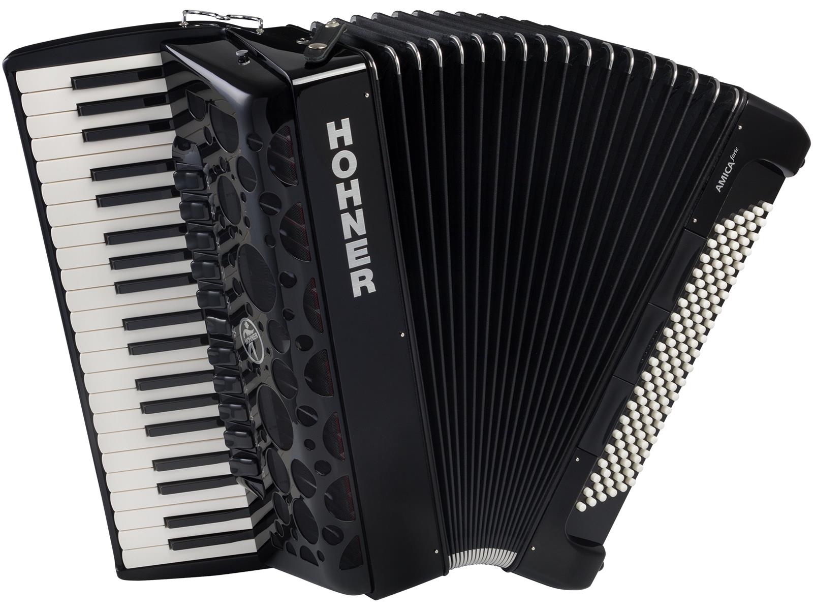 Akkordeon Hohner Amica IV 120 Bass schwarz Akkordeon Hohner Amica IV 120 Bass schwarz