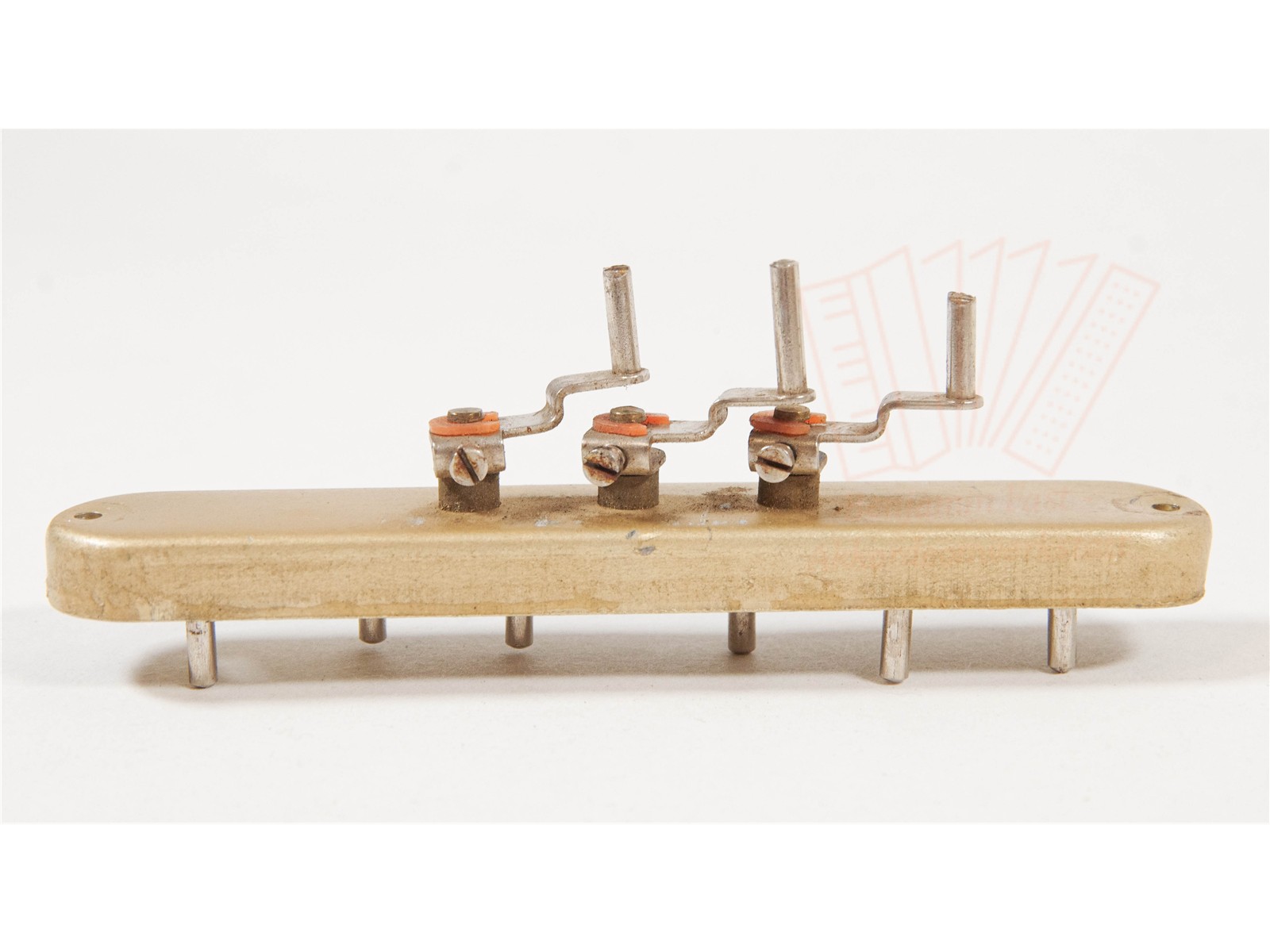 Steuerkasten Akkordeon 3-chörig Metall - gebraucht Steuerkasten Akkordeon 3-chörig Metall - gebraucht