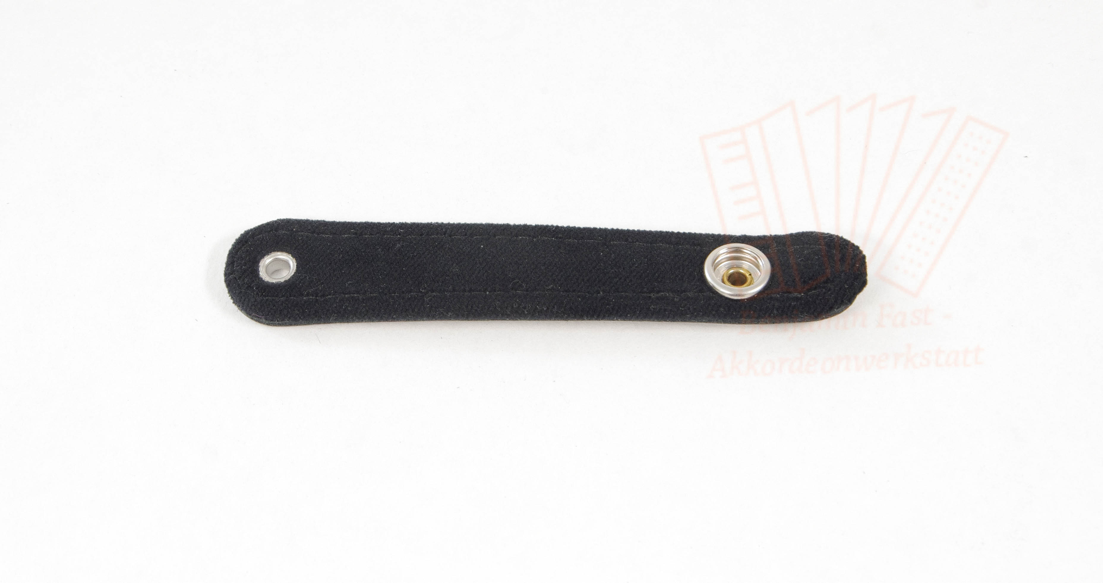Balgzuhalter Leder Samtpolster schwarz 9,0 cm Balgzuhalter Leder Samtpolster schwarz 12,0 cm