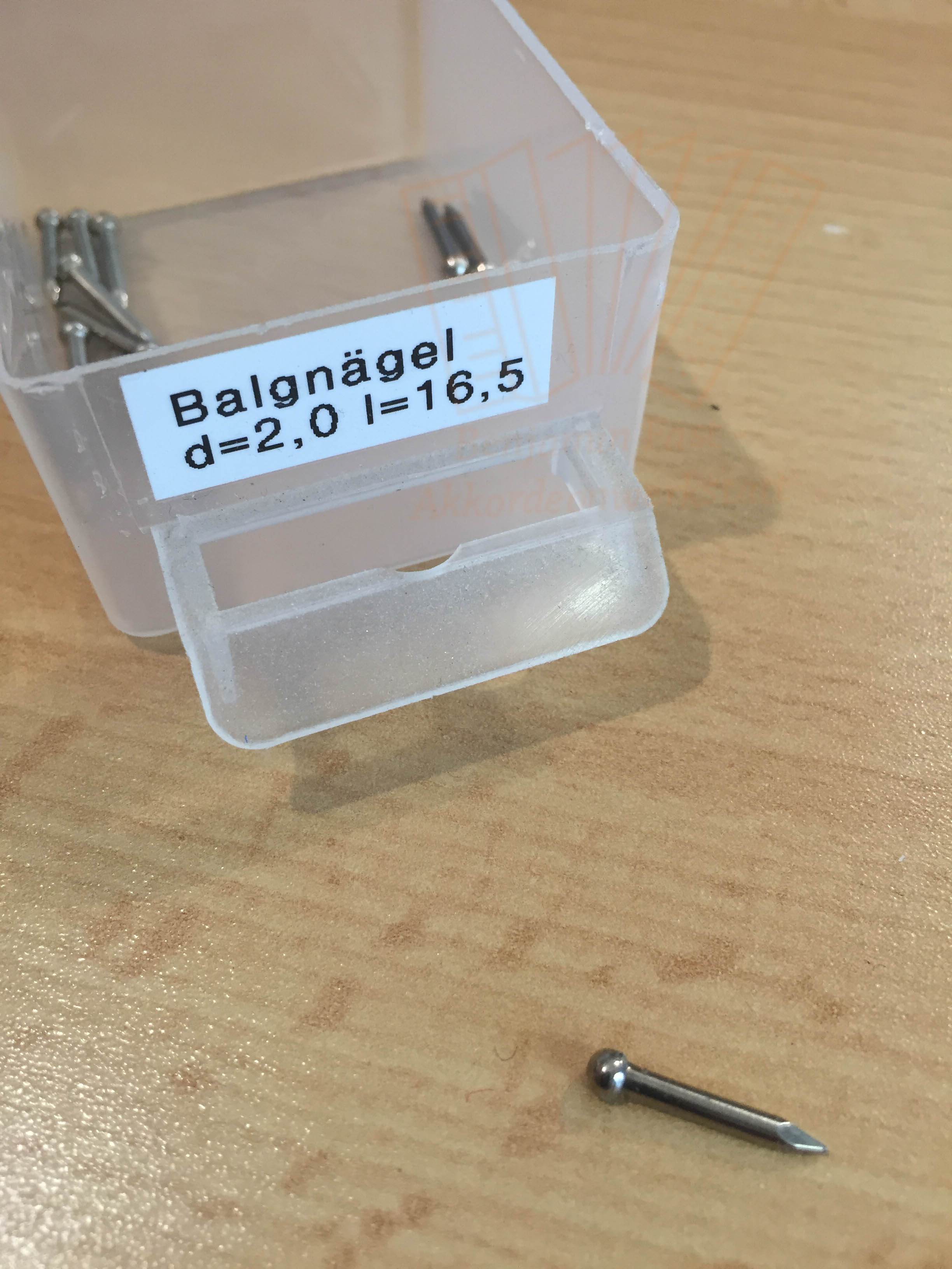 Balgnagel Kugelkopf 2x16,5mm