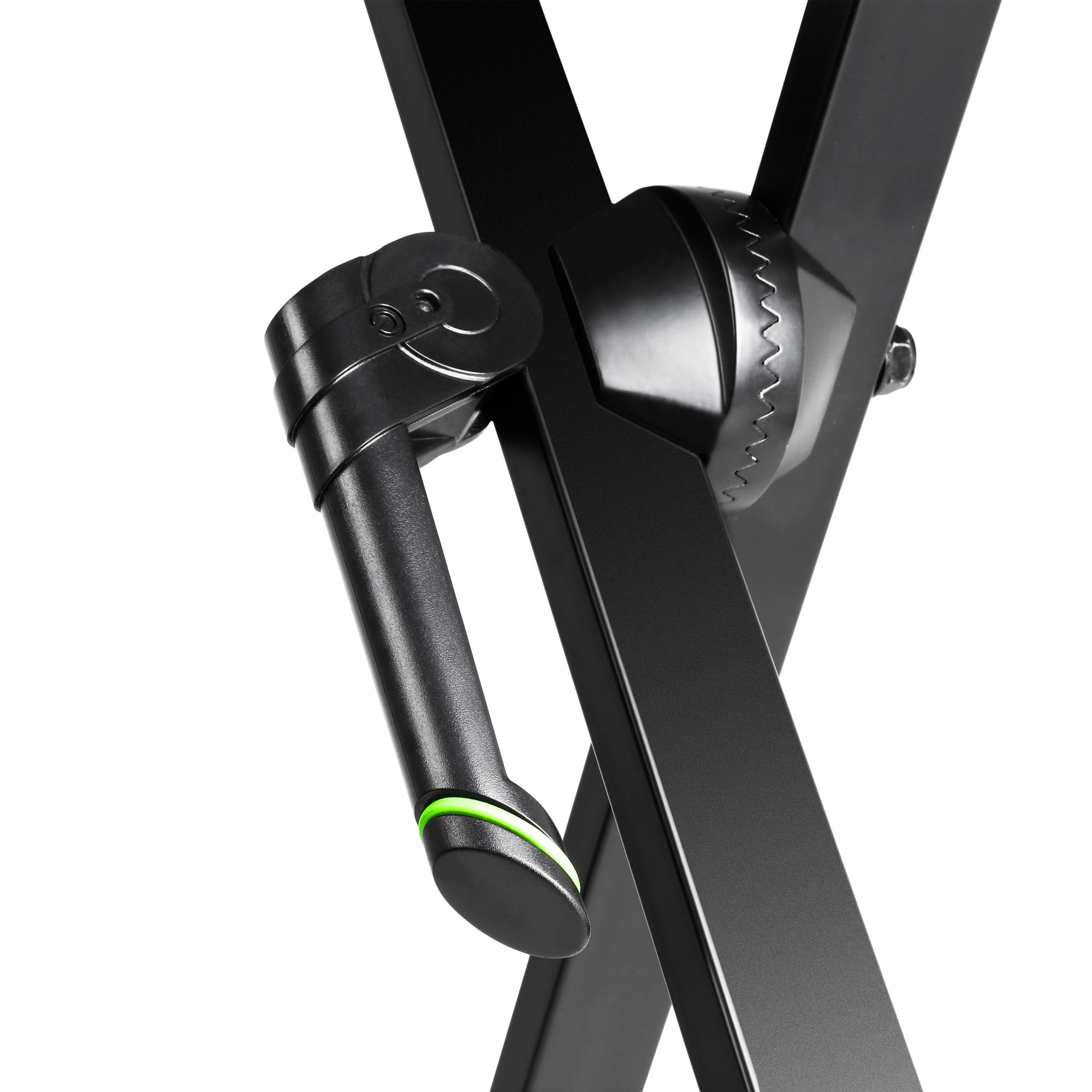 Keyboardstativ X-Form, Doppelt, Schwarz