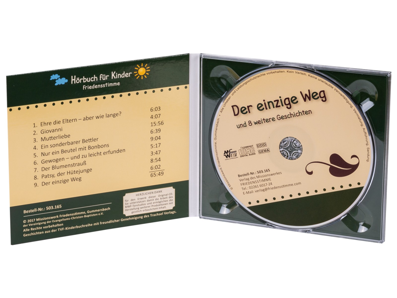 Hörbuch CD - Der einzige Weg