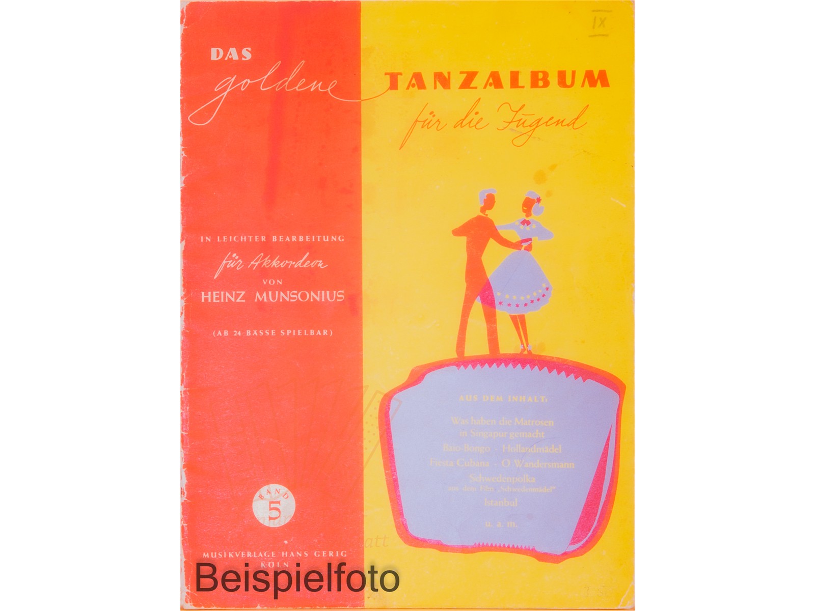 Das Goldene Tanzalbum Band für die Jugend  5 - Antiquariat Das Goldene Tanzalbum Band für die Jugend  5 - Antiquariat