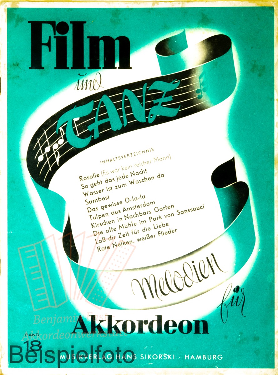 Film und Tanz 18 Akkordeon - Noten - Antiquariat