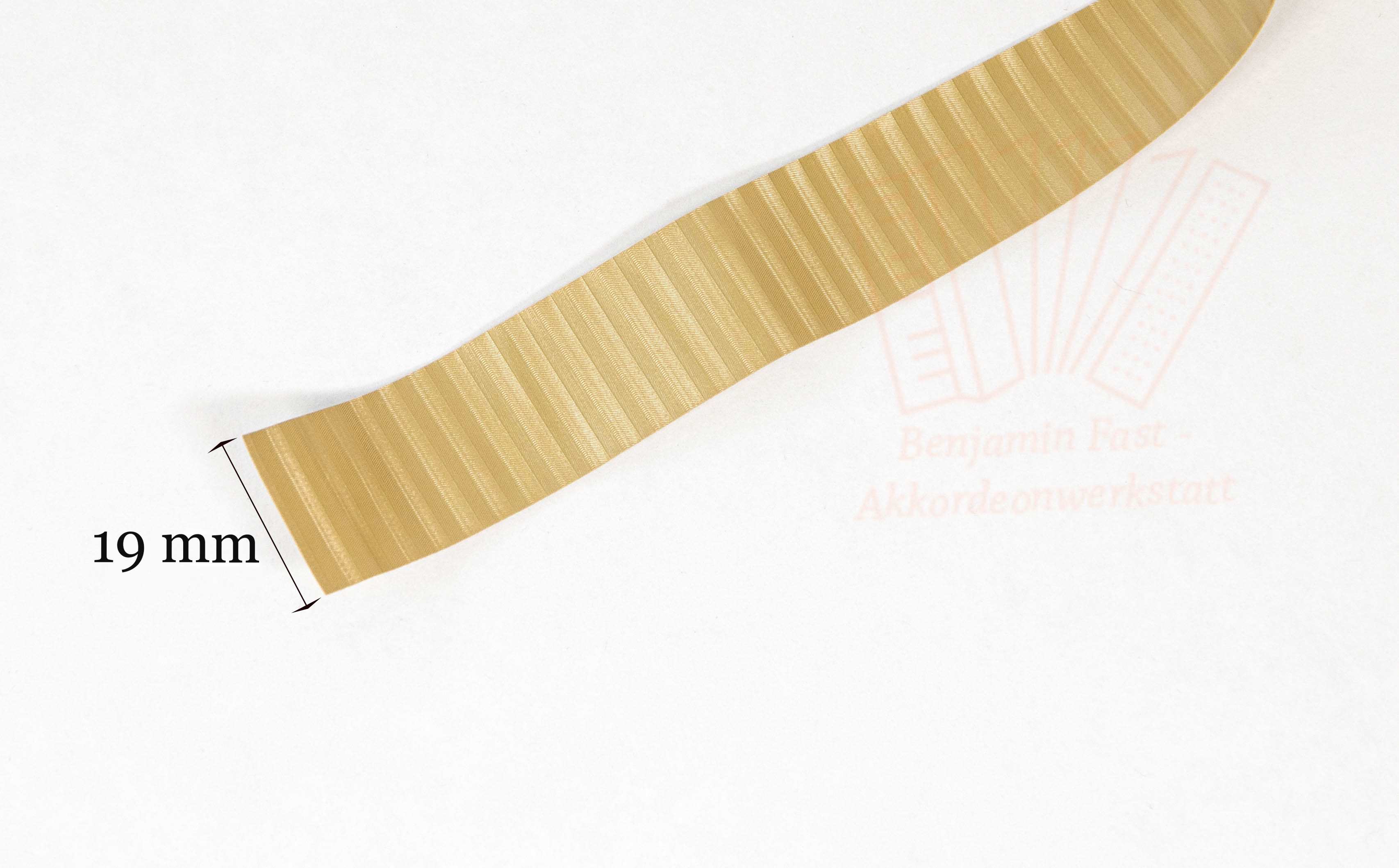 Kalikostreifen gold hell schraffiert 19mm Meterware Kalikostreifen gold hell schraffiert 19mm Meterware