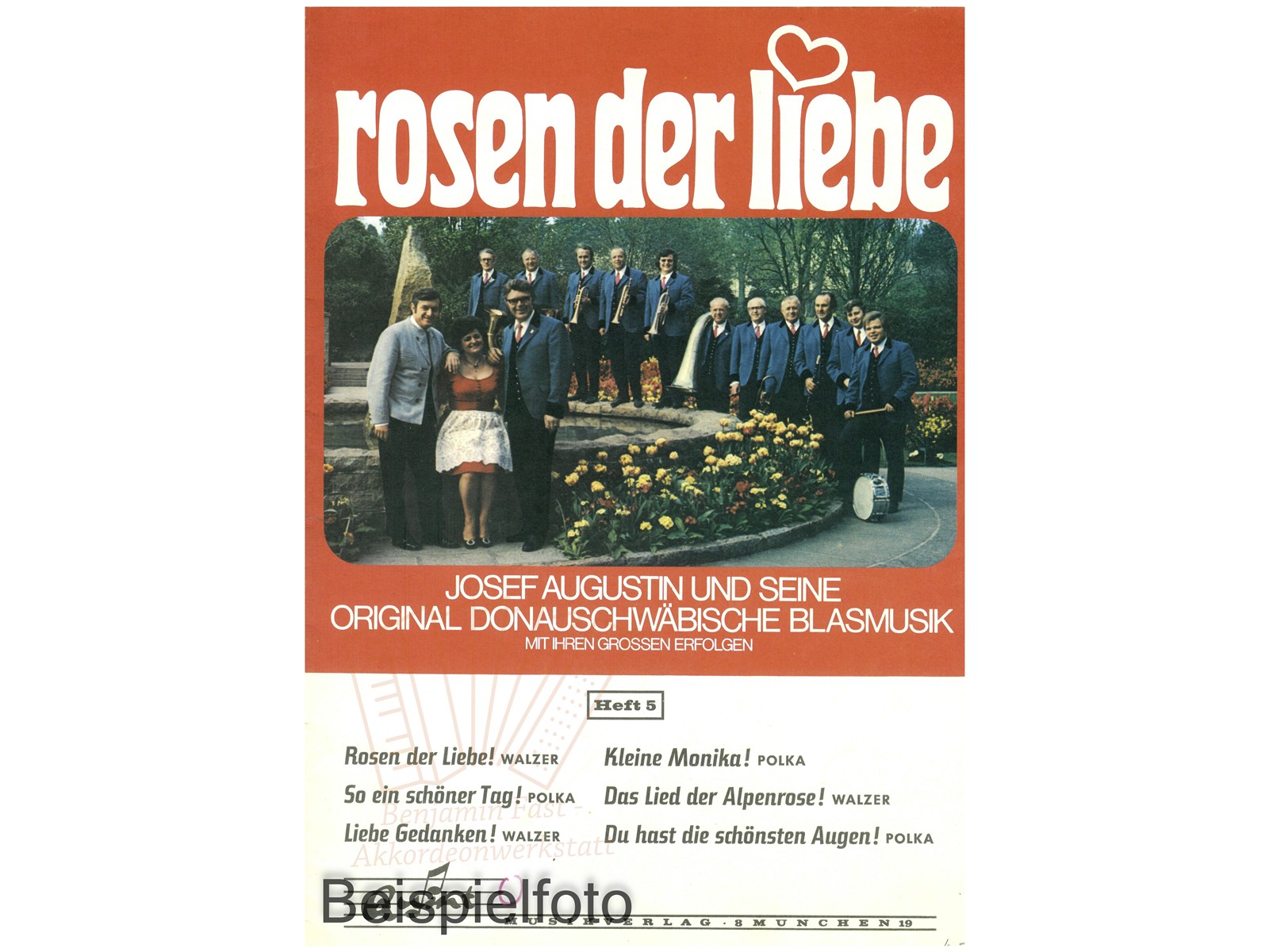 Josef Augustin und die Original-Donauschwäbische Blasmusik Heft 5 - Antiquariat