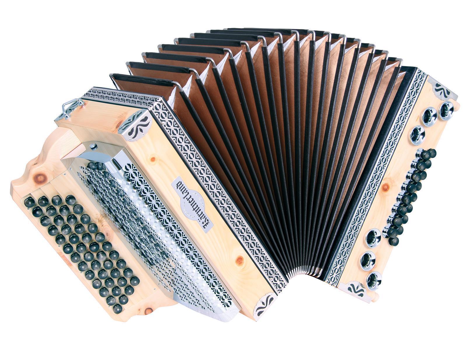 Steirische Harmonika Kärntnerland (Silber) Zirbenduft C/F/Bb/Eb