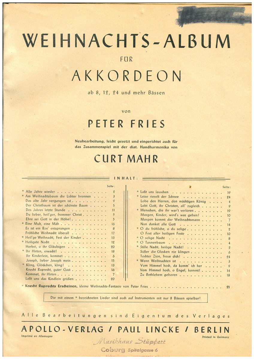 Seiferts Weihnachtsalbum - Antiquariat