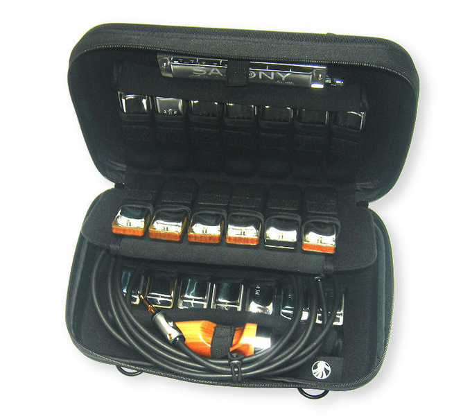 Hartschalen-Koffer für 20 Blues Harmonikas mit Umhängeband Hartschalen-Koffer für 20 Blues Harmonikas mit Umhängeband