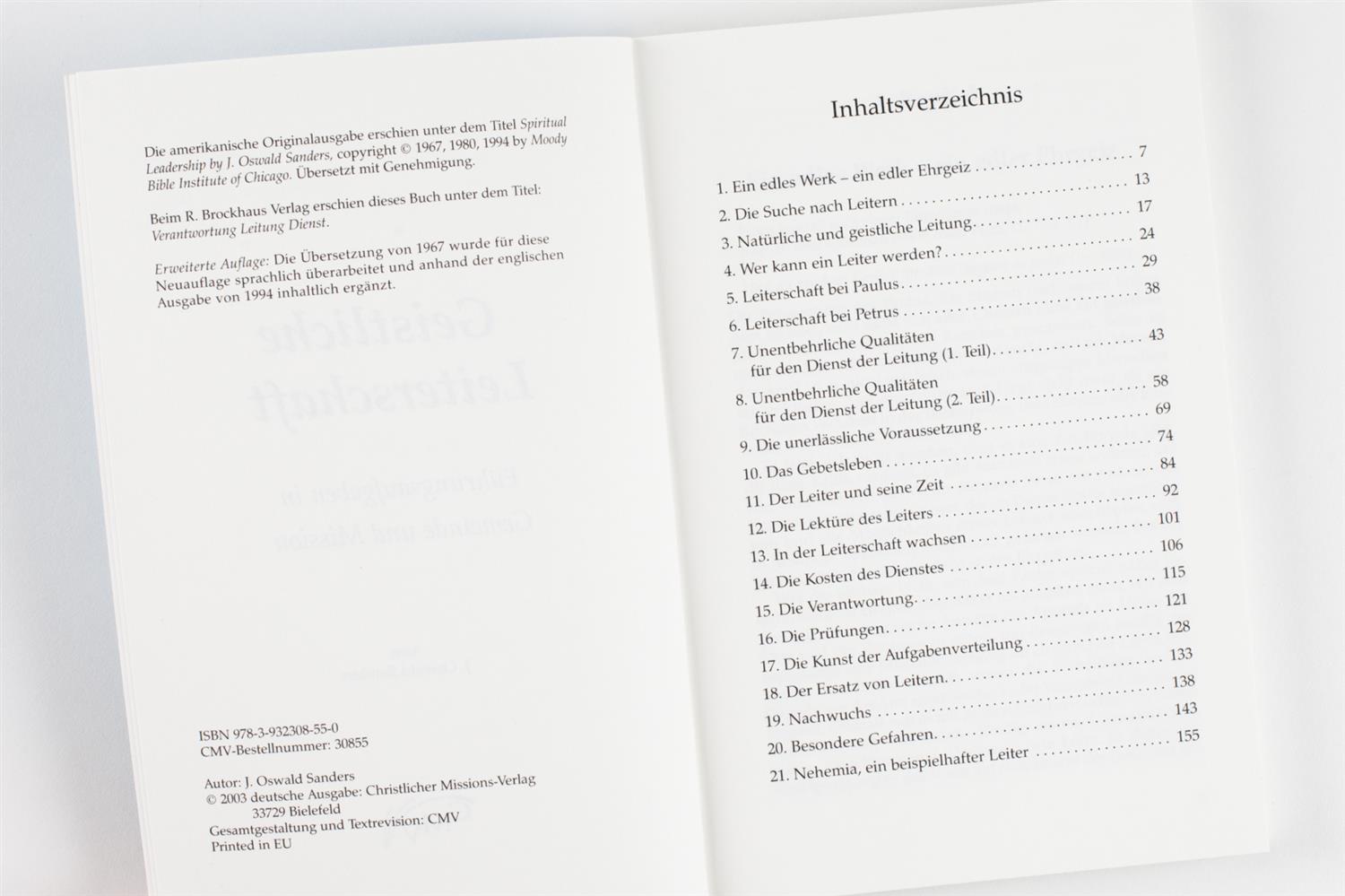 Geistliche Leiterschaft Geistliche Leiterschaft