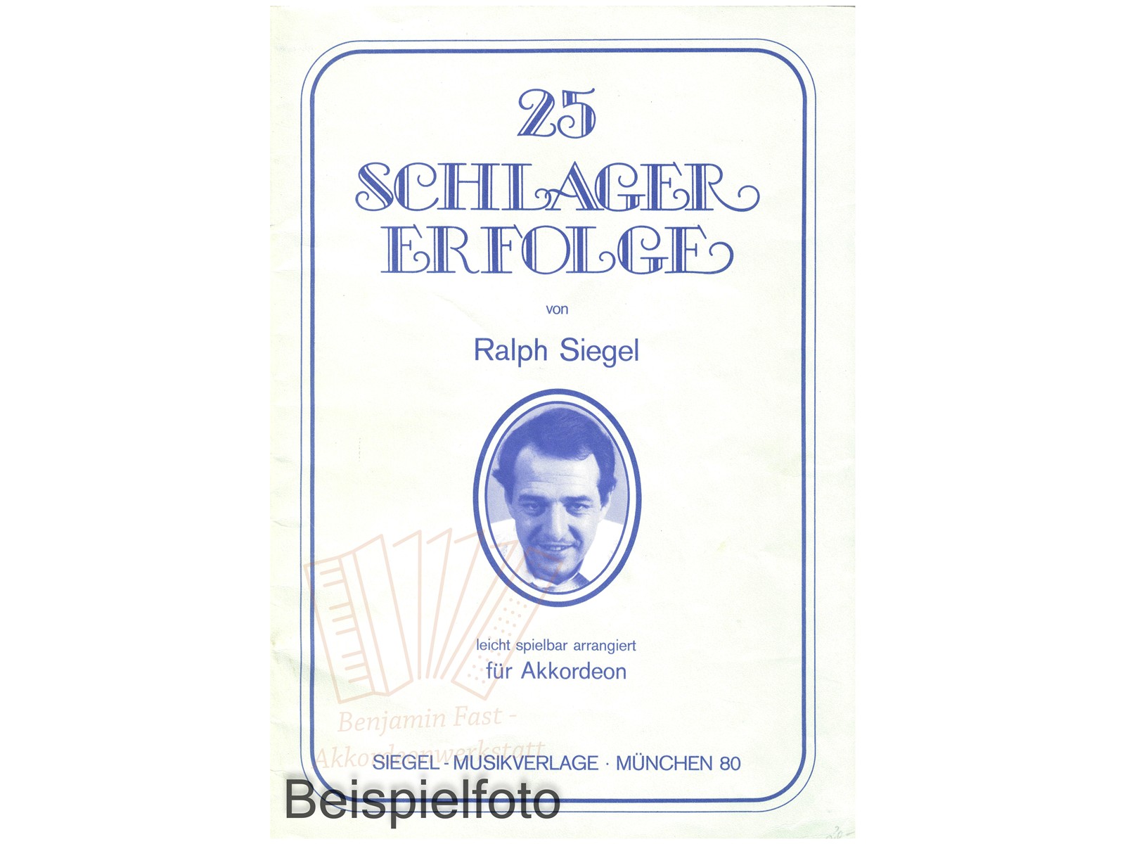 25 Schlager Erfolge von Ralph Siegel - Antiquariat