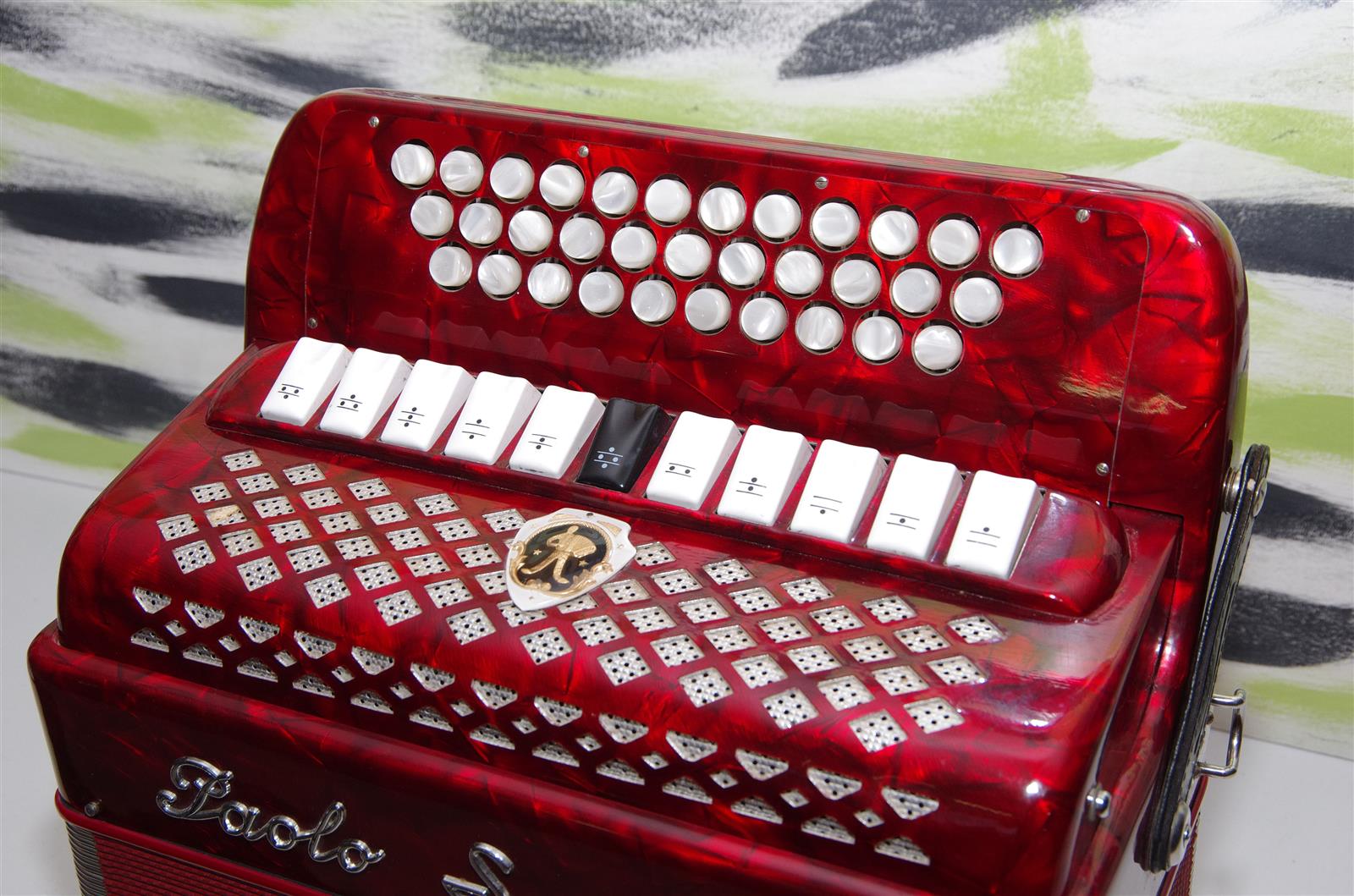 Harmonika Paolo Soprani Club IV rot - gebraucht Harmonika Paolo Soprani Club IV rot - gebraucht