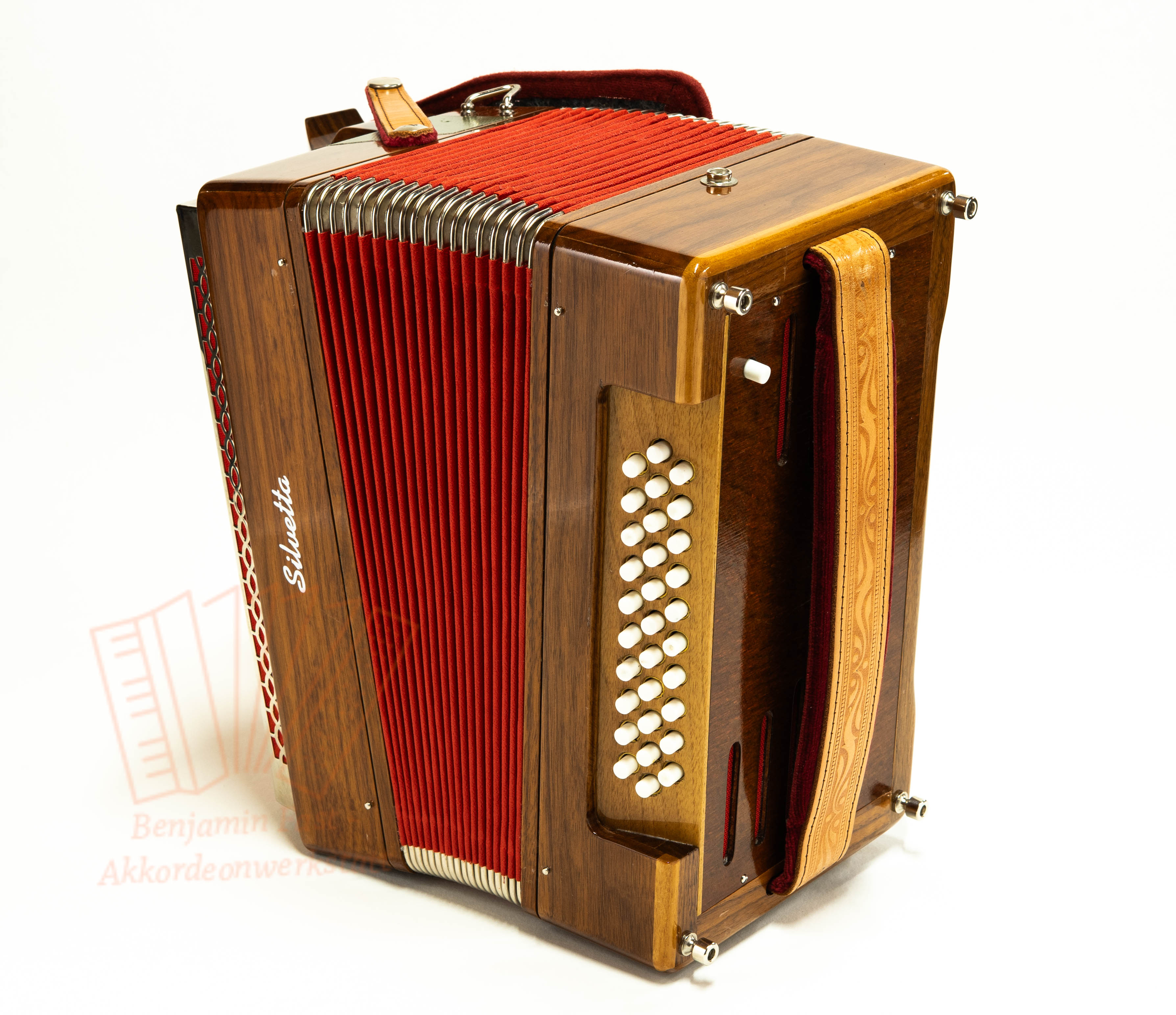 Knopfakkordeon Silvetta C-Griff Freebass