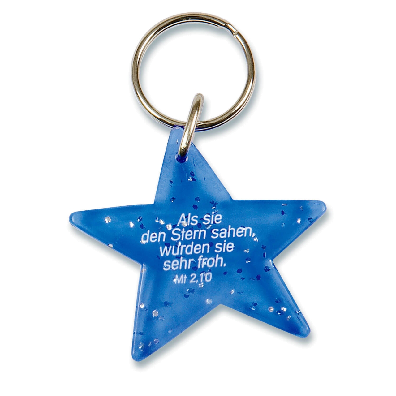 Schlüsselanhänger Stern rot