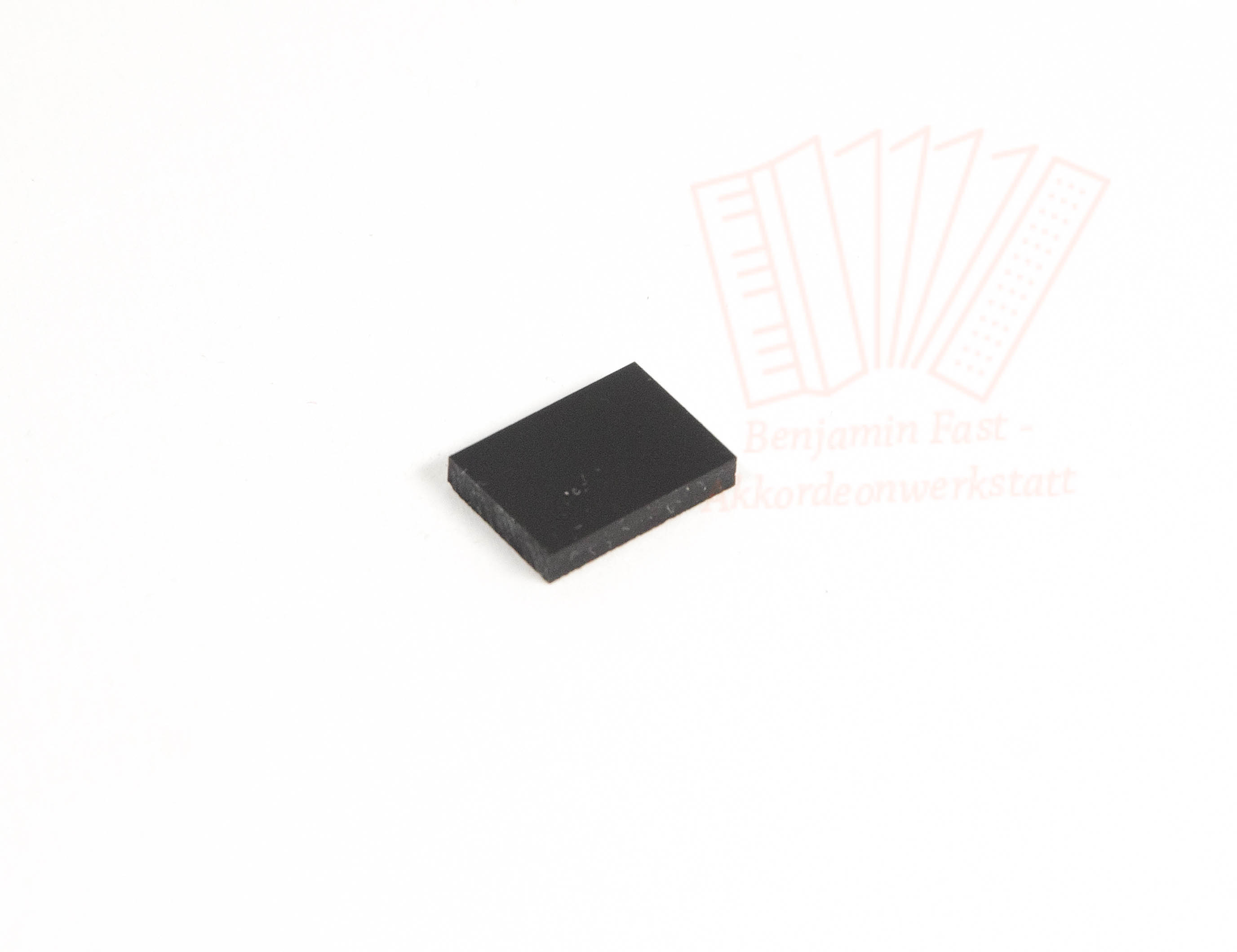 Schwarzes Endstück für Diskanttasten 16,6 mm Schwarzes Endstück für Diskanttasten 16,6 mm