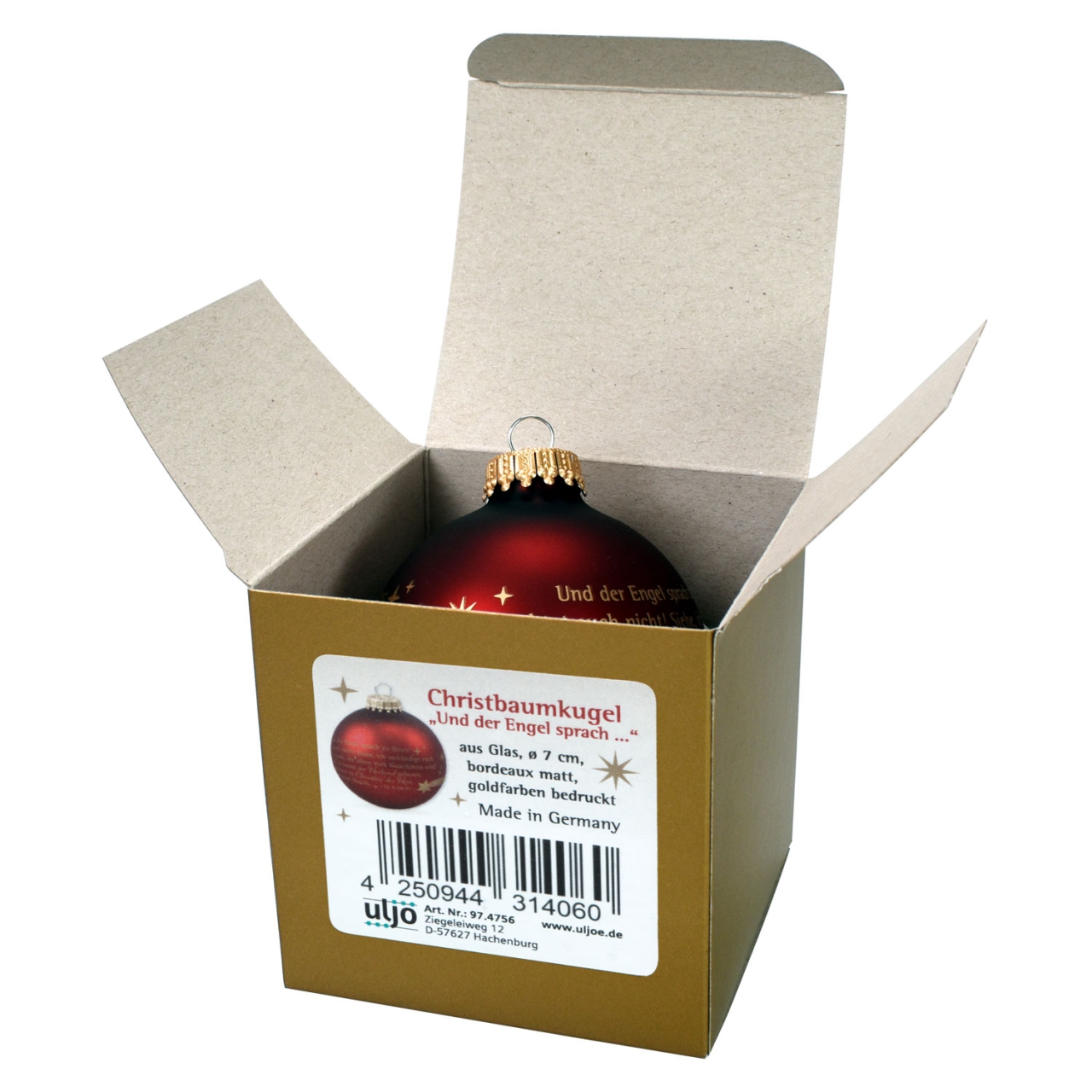 Christbaumkugel - Und der Engel sprach... Christbaumkugel - Und der Engel sprach...