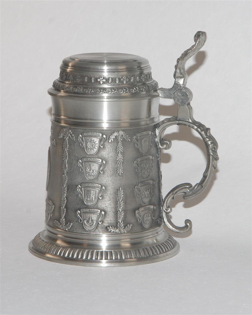 Bierkrug Handwerk Zinnkrug Zinndeckel Bierkrug Handwerk Zinnkrug Zinndeckel