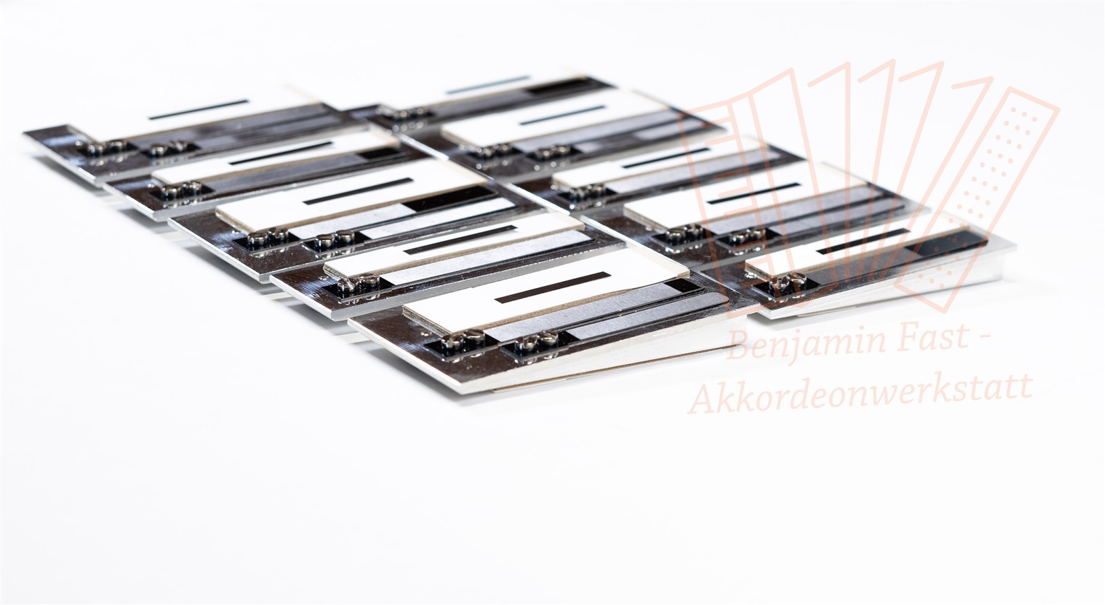 Stimmplattensatz Helikon 5+5 steirische Harmonika Tipo a Mano G-C-F-B-Es