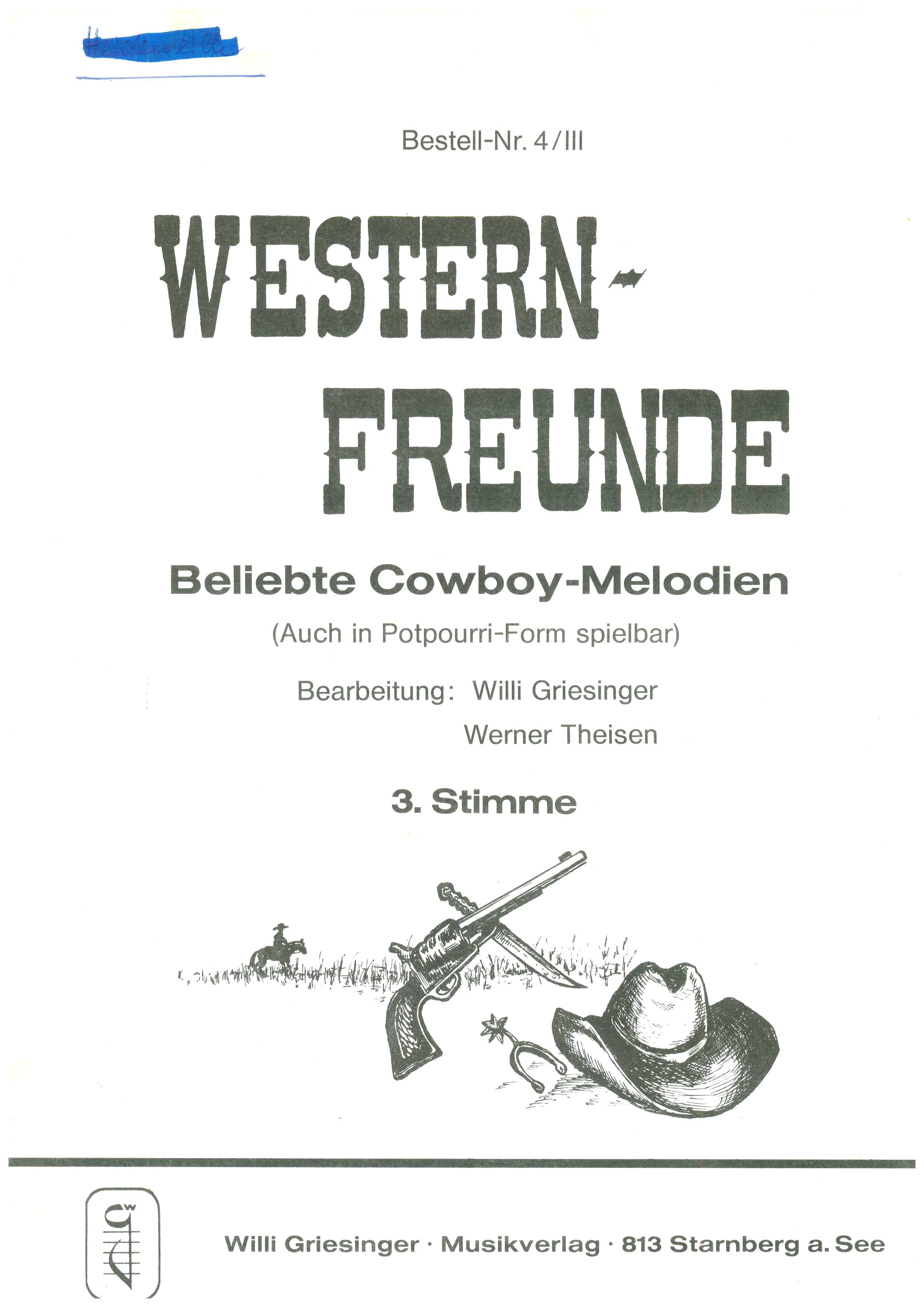 Western Freunde 1, Griesinger - AKK3 - Antiquariat Western Freunde 1, Griesinger - AKK3 - Antiquariat