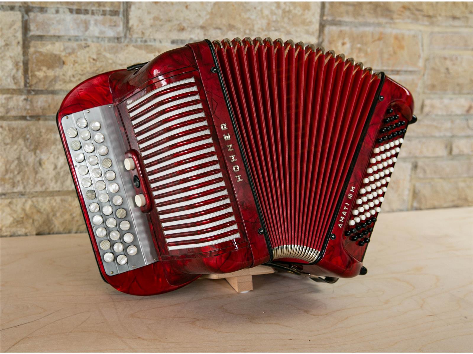 Knopfakkordeon Hohner Amati III M C-Griff 2-chörig gebraucht Knopfakkordeon Hohner Amati III M C-Griff 2-chörig gebraucht