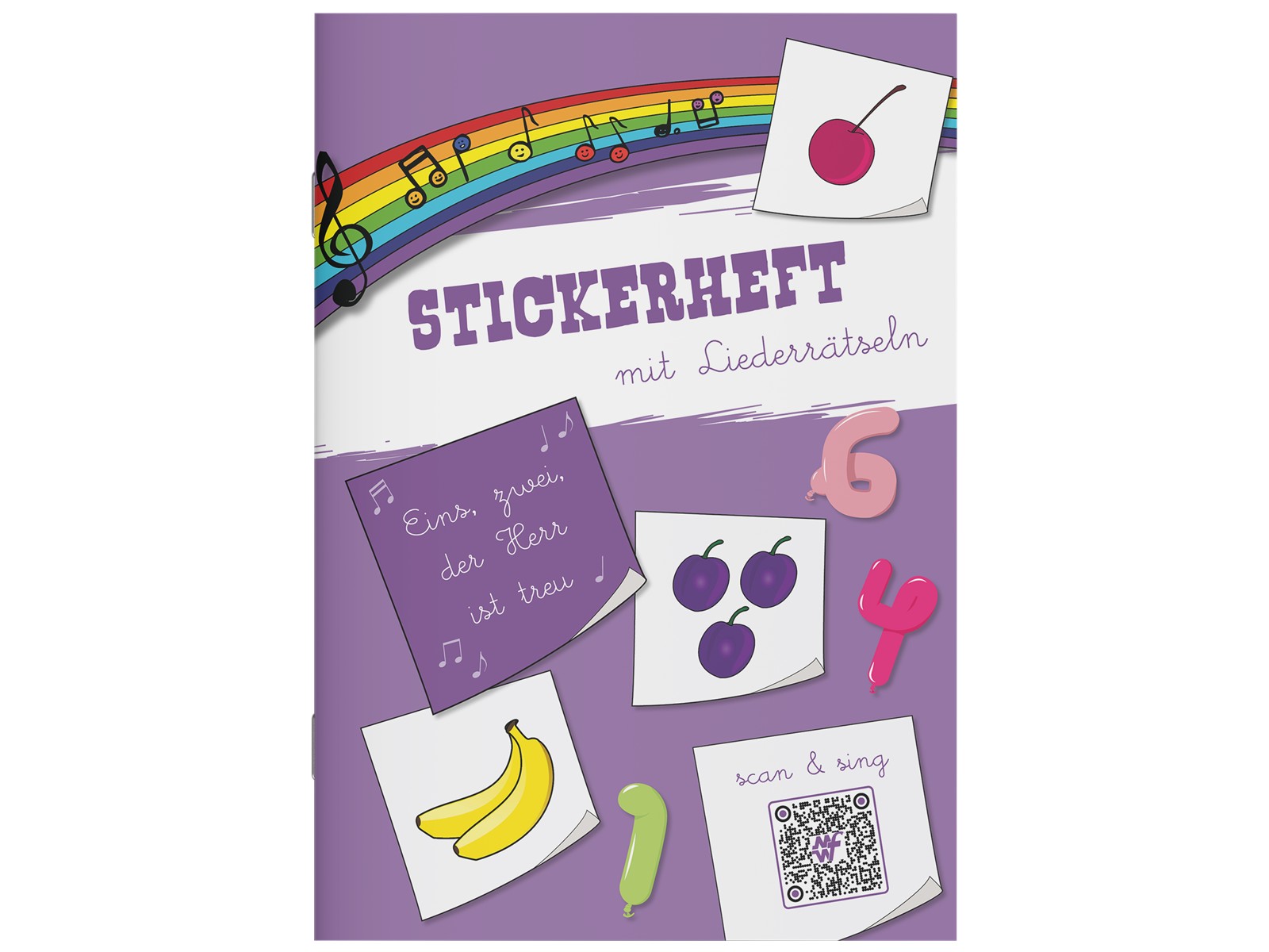 Stickerheft - Eins, zwei, der Herr ist treu