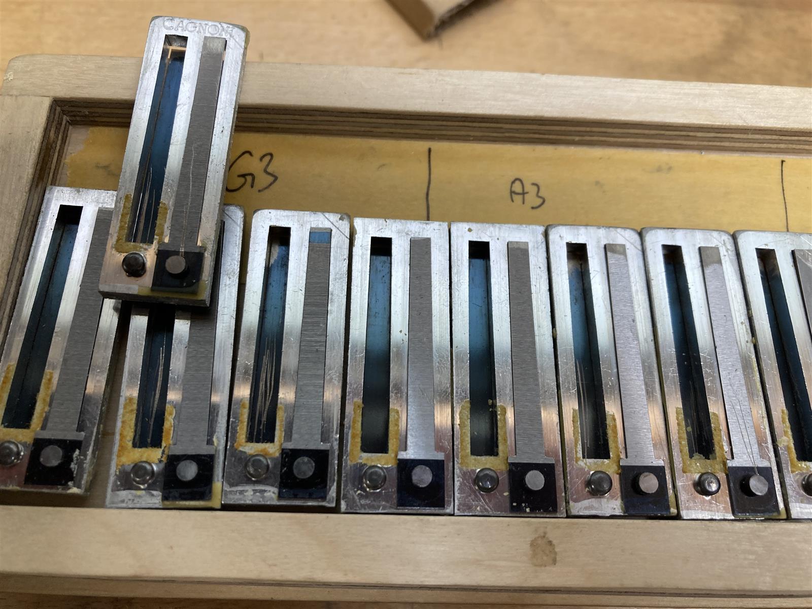 Stimmplatte Cagnoni Durall, gebraucht
