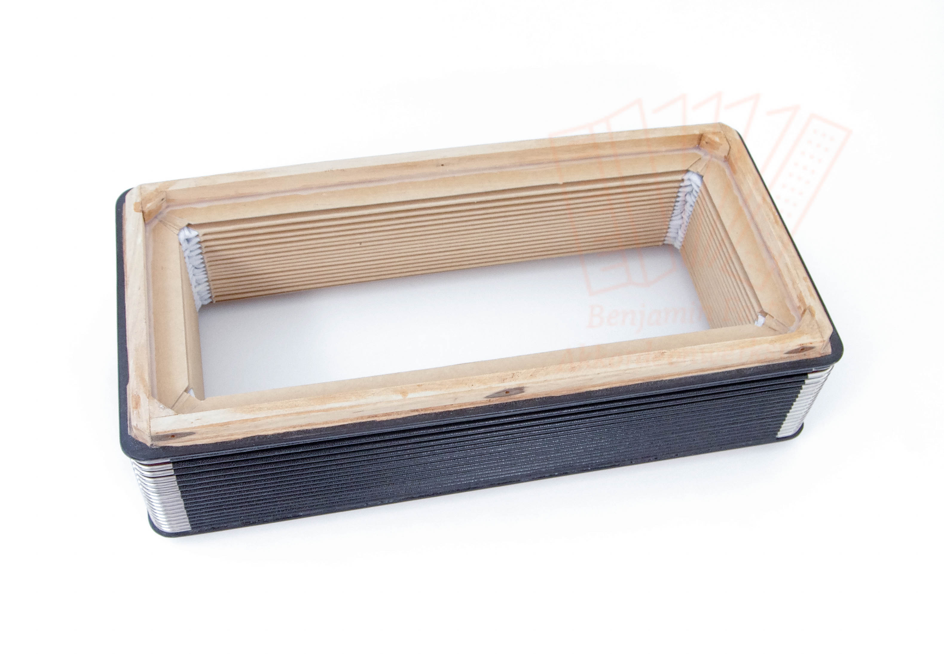 Balg 37 x 18,5 cm schwarz/rot 17 Falten Balg 37 x 18,5 cm schwarz/rot 17 Falten