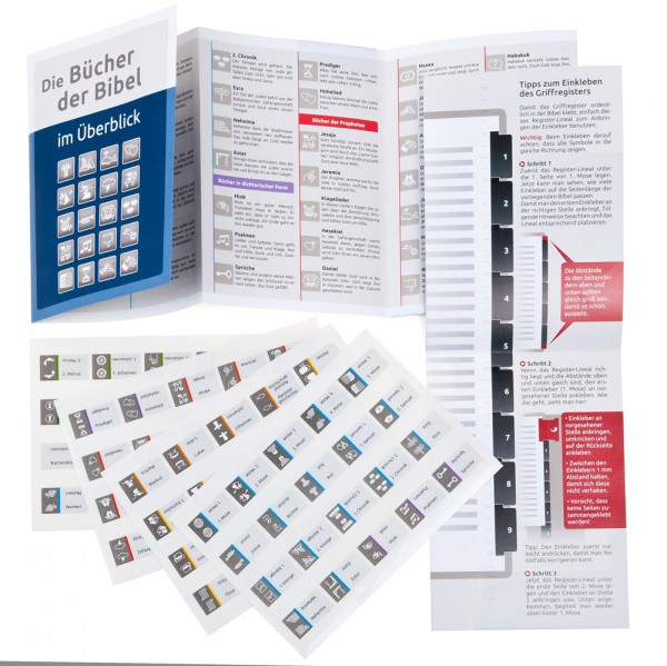 Das Bibel-Griffregister mit Symbolen Das Bibel-Griffregister mit Symbolen
