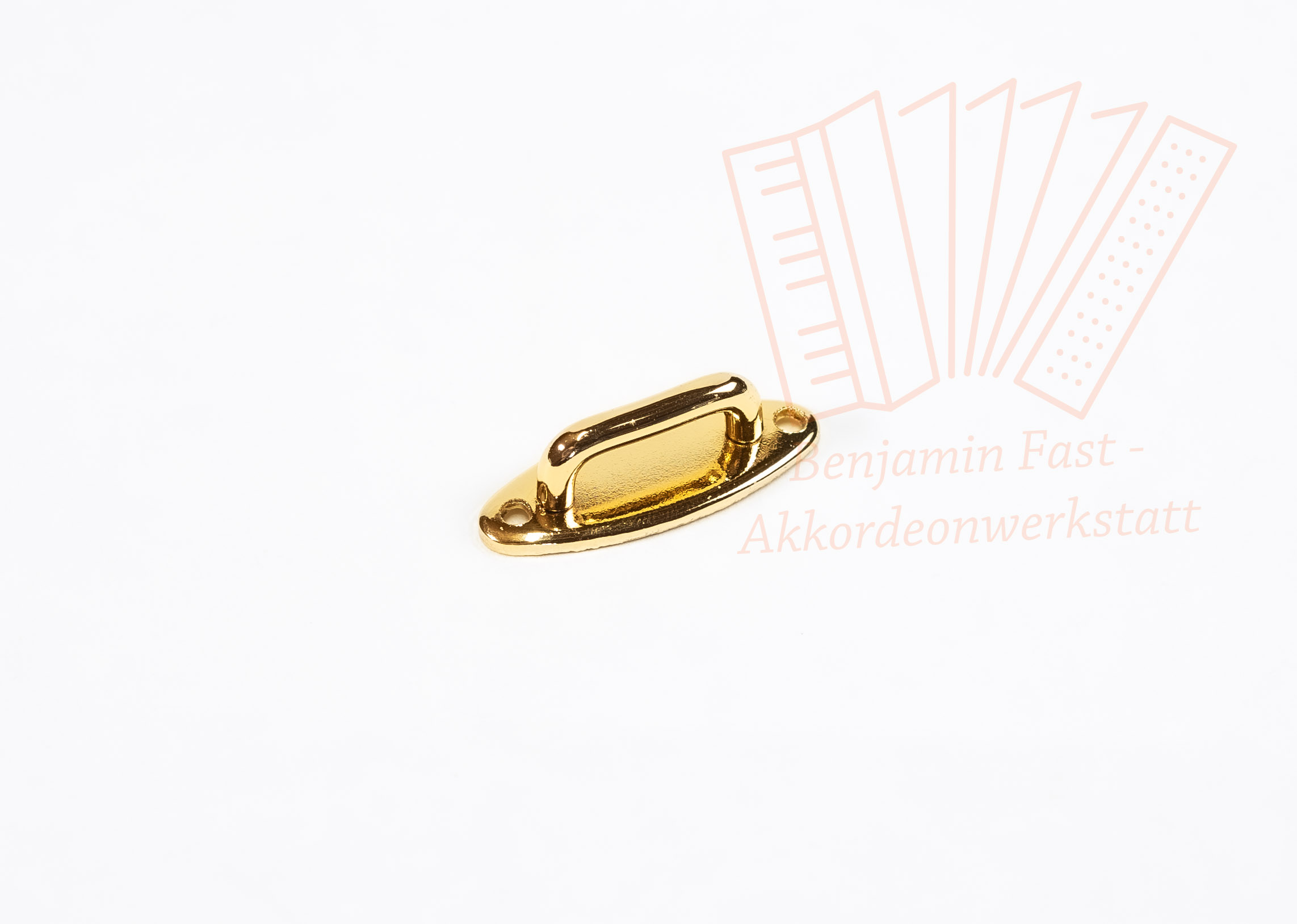 Trageriemenhalter oval gold | Stück