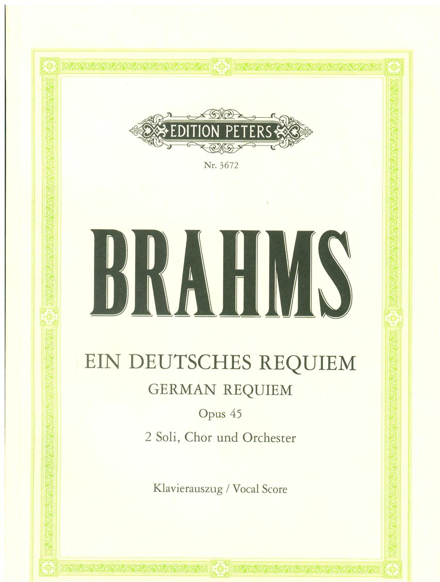 Ein deutsches Requiem, Bramhs op 45 - Antiquariat Ein deutsches Requiem, Bramhs op 45 - Antiquariat