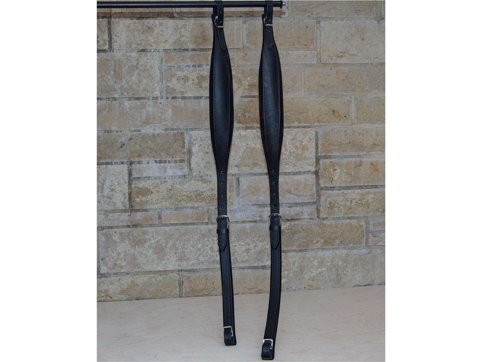 Trageriemen Premium Leder/Samt 120 Bass schwarz