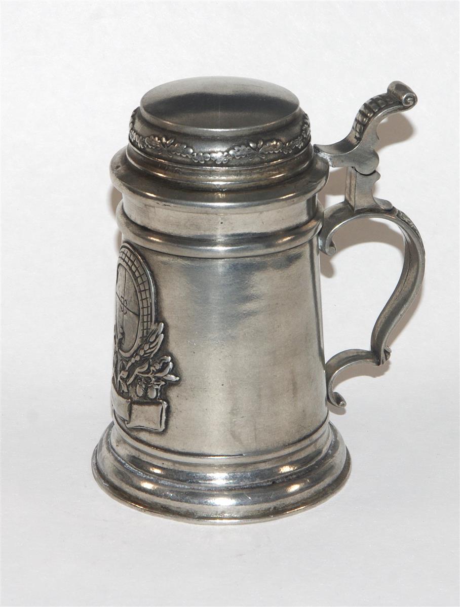 Bierkrug Zinnkrug Zinndeckel