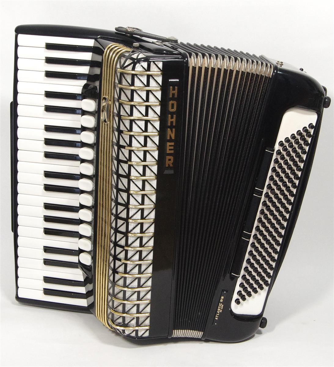 Akkordeon Hohner Atlantic IV N de luxe schwarz gebraucht Akkordeon Hohner Atlantic IV N de luxe schwarz gebraucht