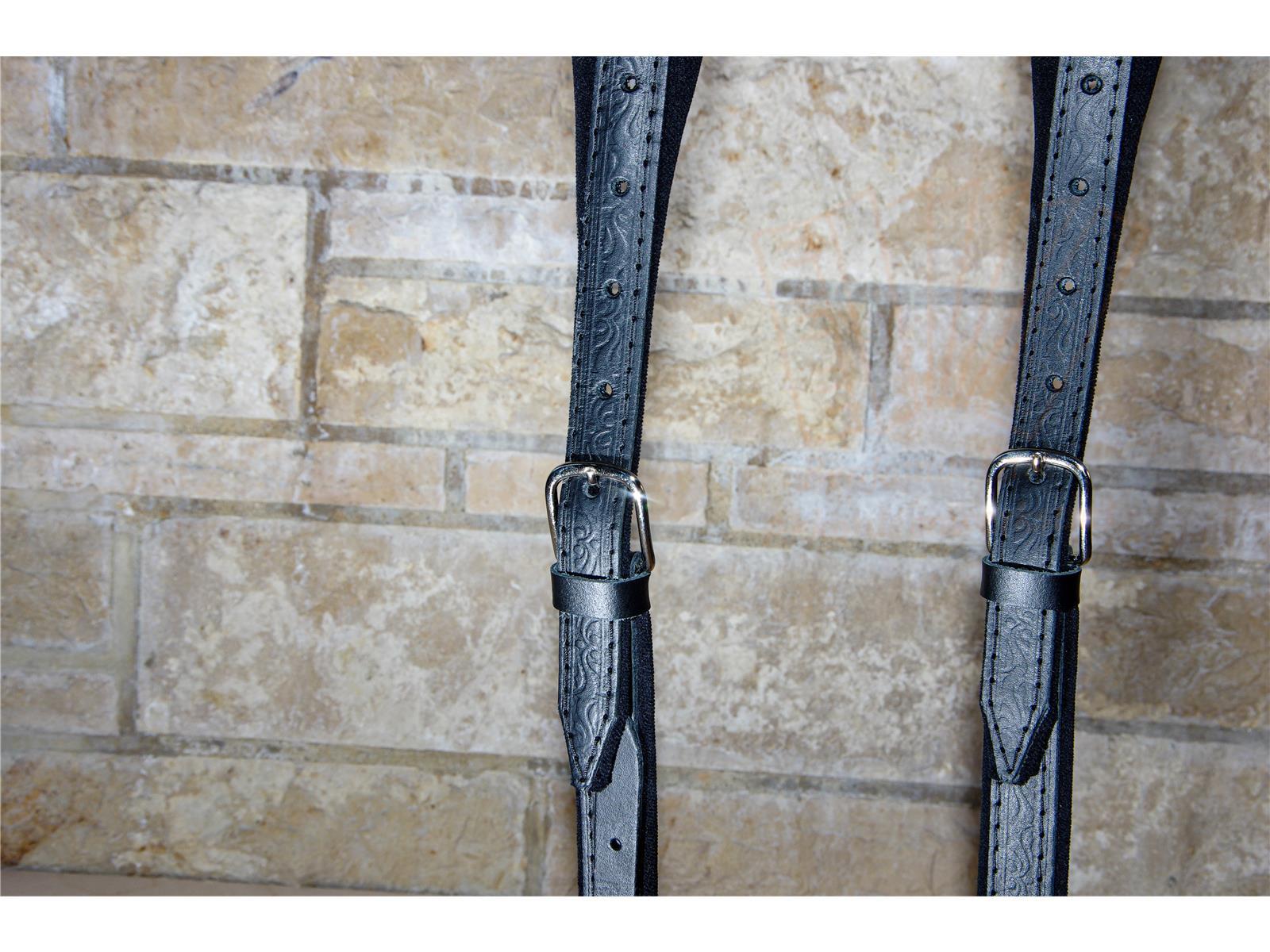 Trageriemen Standard M Leder/Leder schwarz 72-120 Bass