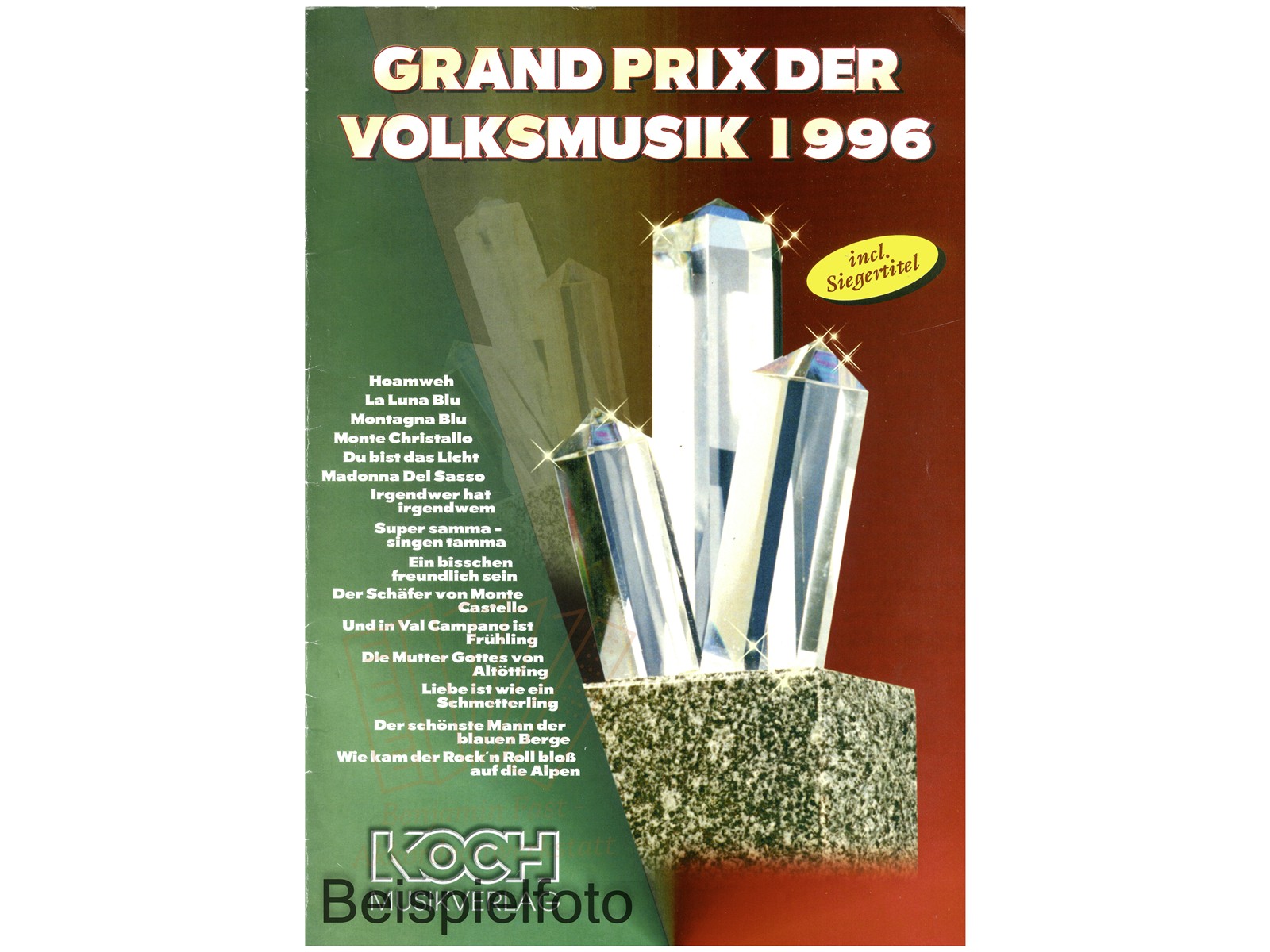 Grand Prix der Volksmusik 1996 - Antiquariat