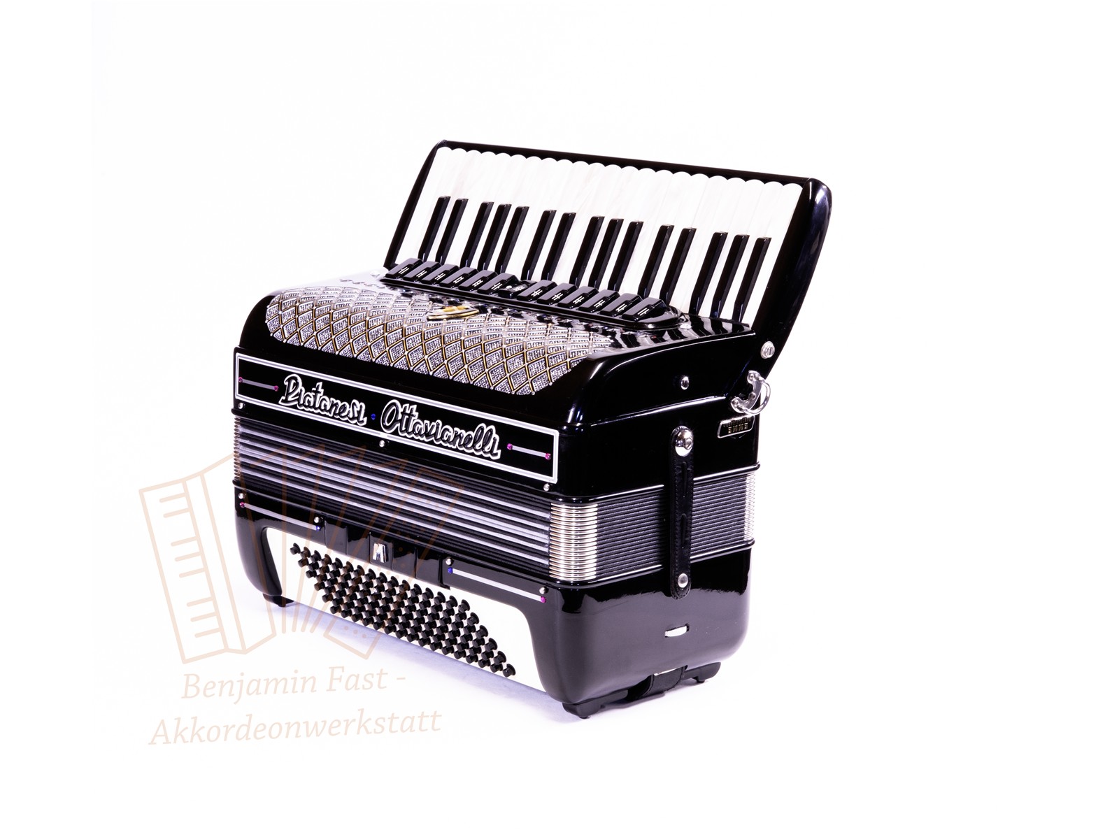 Akkordeon Piatanesi Ottavianelli 96 37/96/V/13/5 schwarz - gebraucht