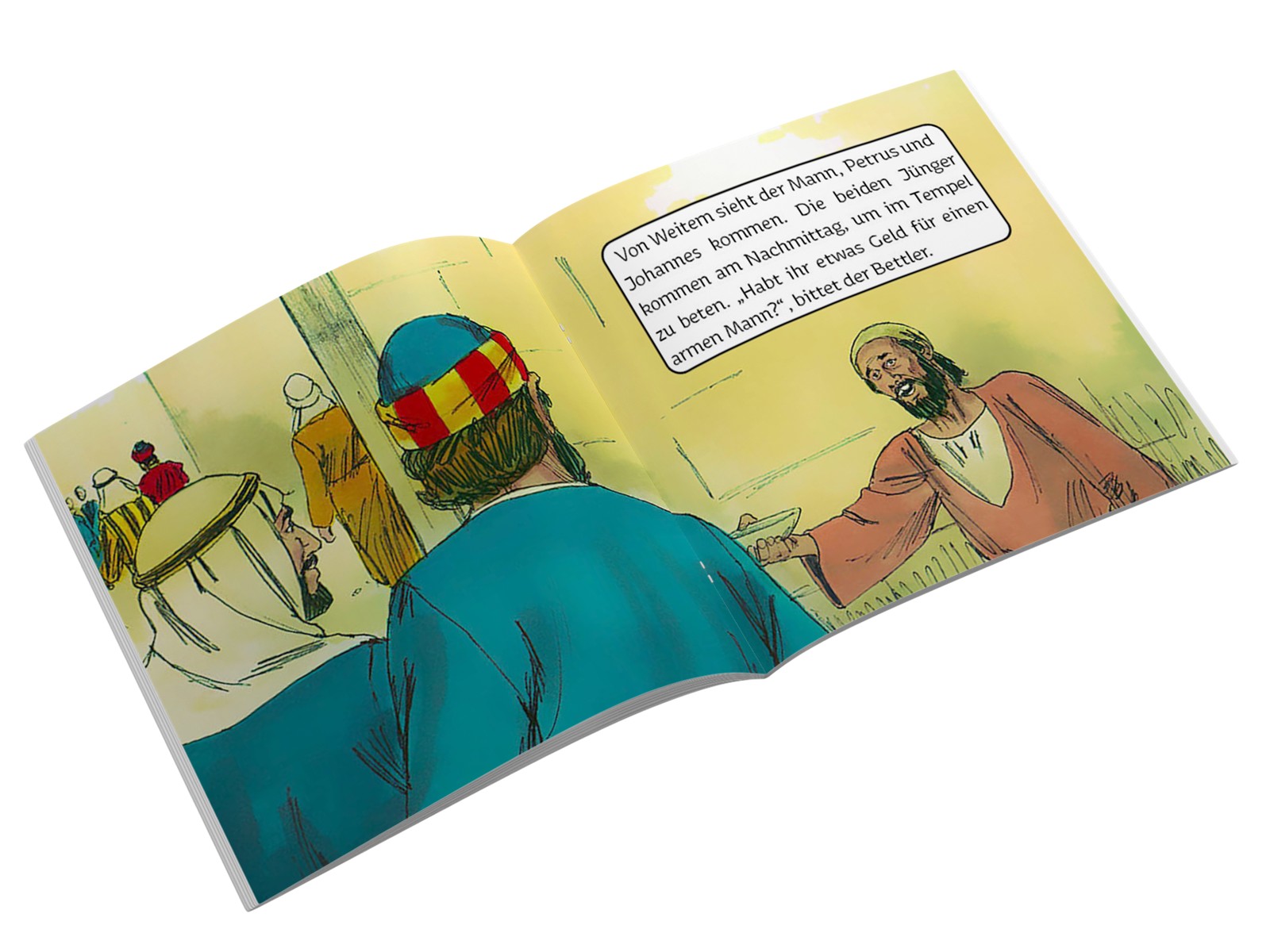 Johannes hilft einem Kranken