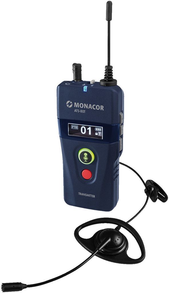 Sender ATS-80T Monacor mobil digitale 42-Kanal-PLL-Sprachübertragungssystem Sender ATS-80T Monacor mobil digitale 42-Kanal-PLL-Sprachübertragungssystem