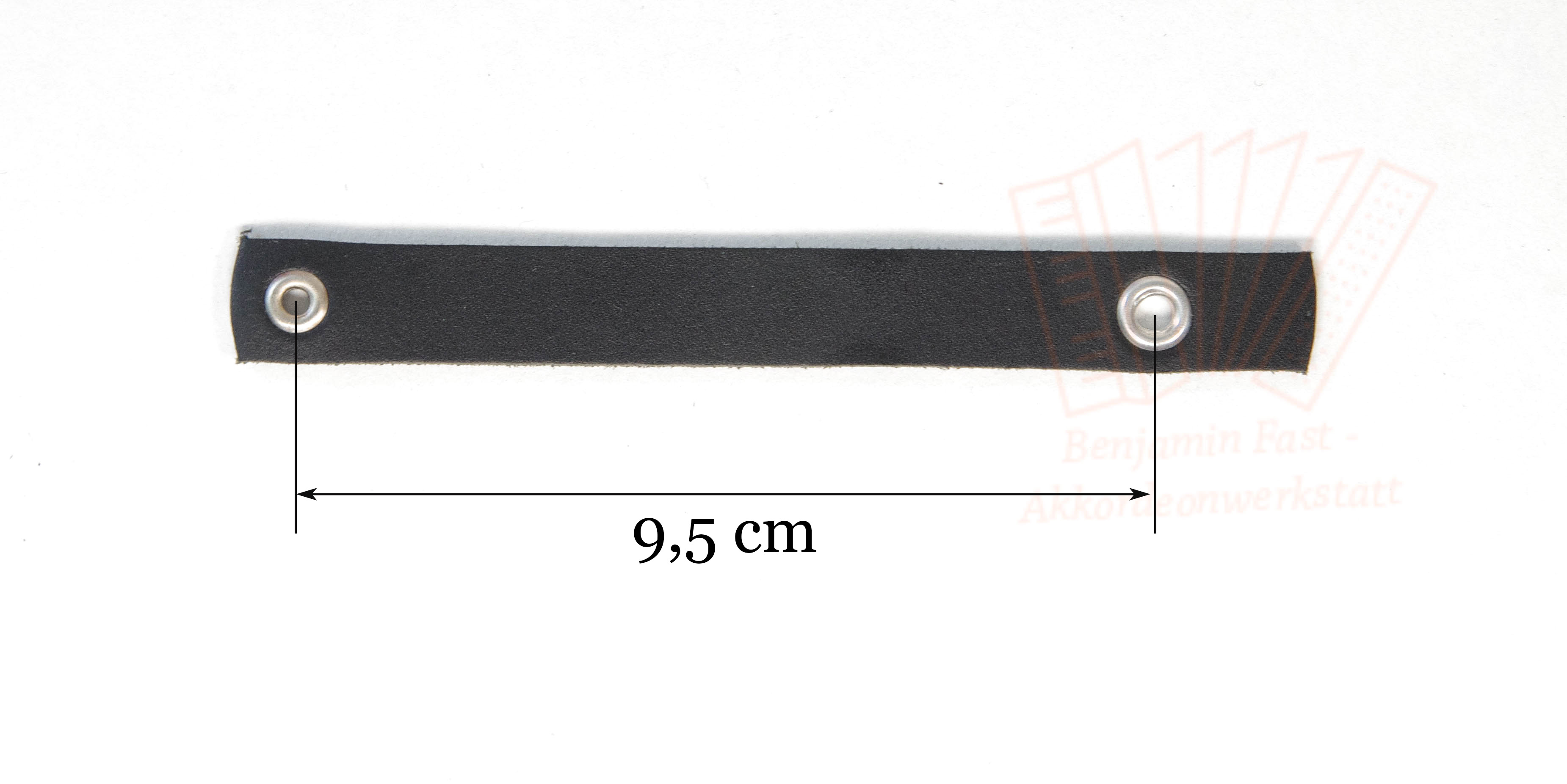 Balgzuhalter Eco Leder, schwarz 9,5 cm