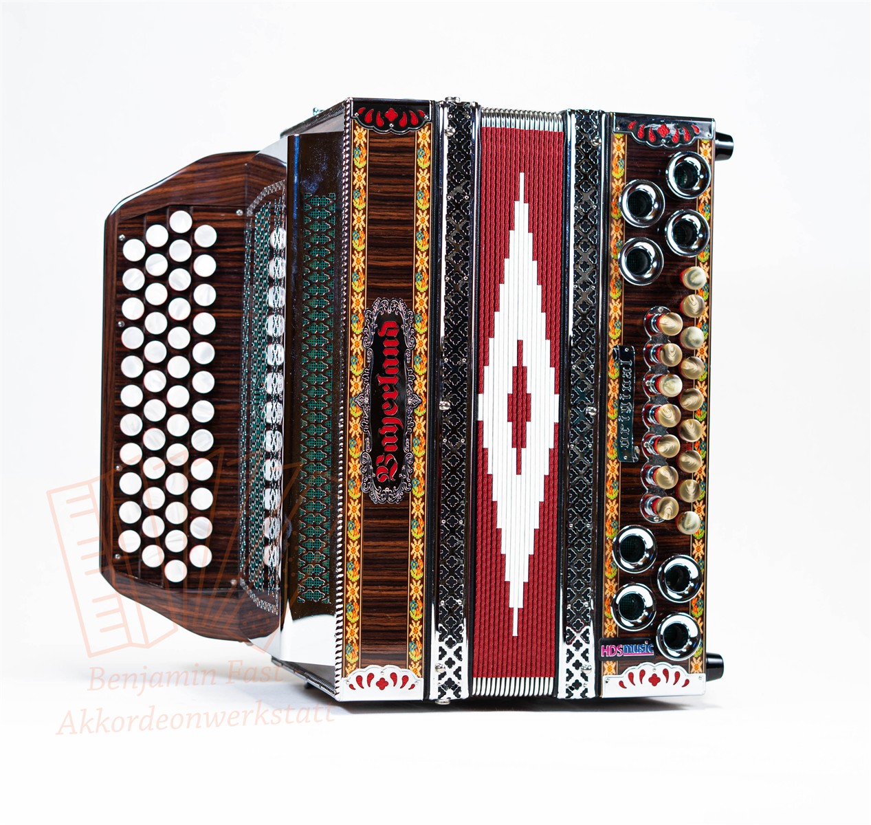 Steirische Harmonika Bayerland FBEsAs HDS, gebraucht