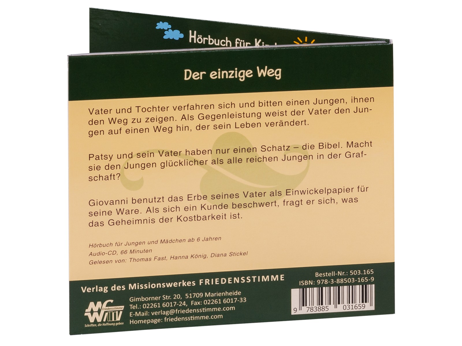 Hörbuch CD - Der einzige Weg